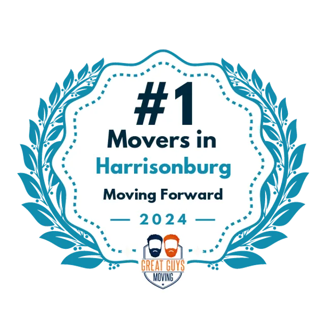 #1 Ranked Movers in Harrisonburg, VA 2024 award