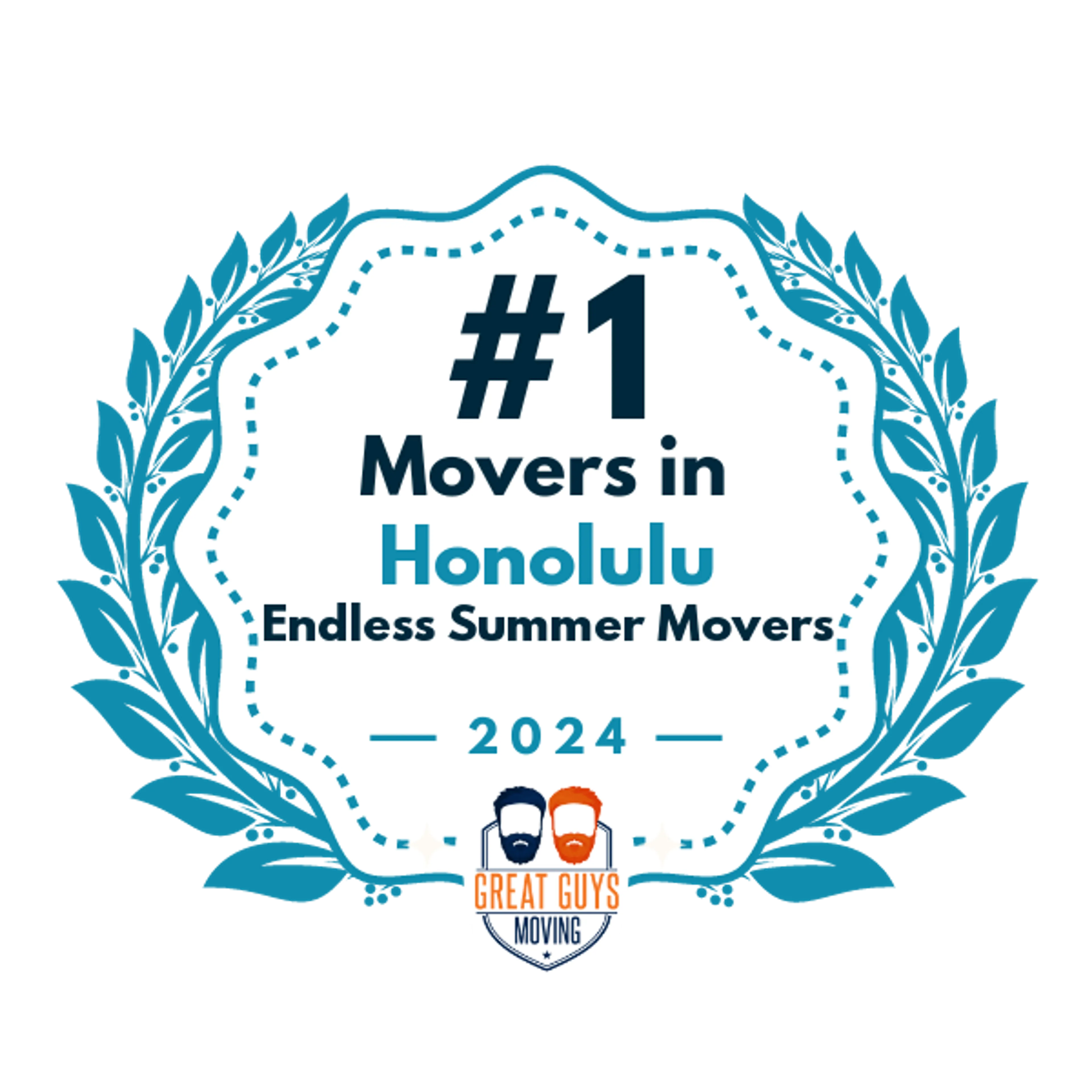 #1 Ranked Movers in Honolulu, HI 2024 award