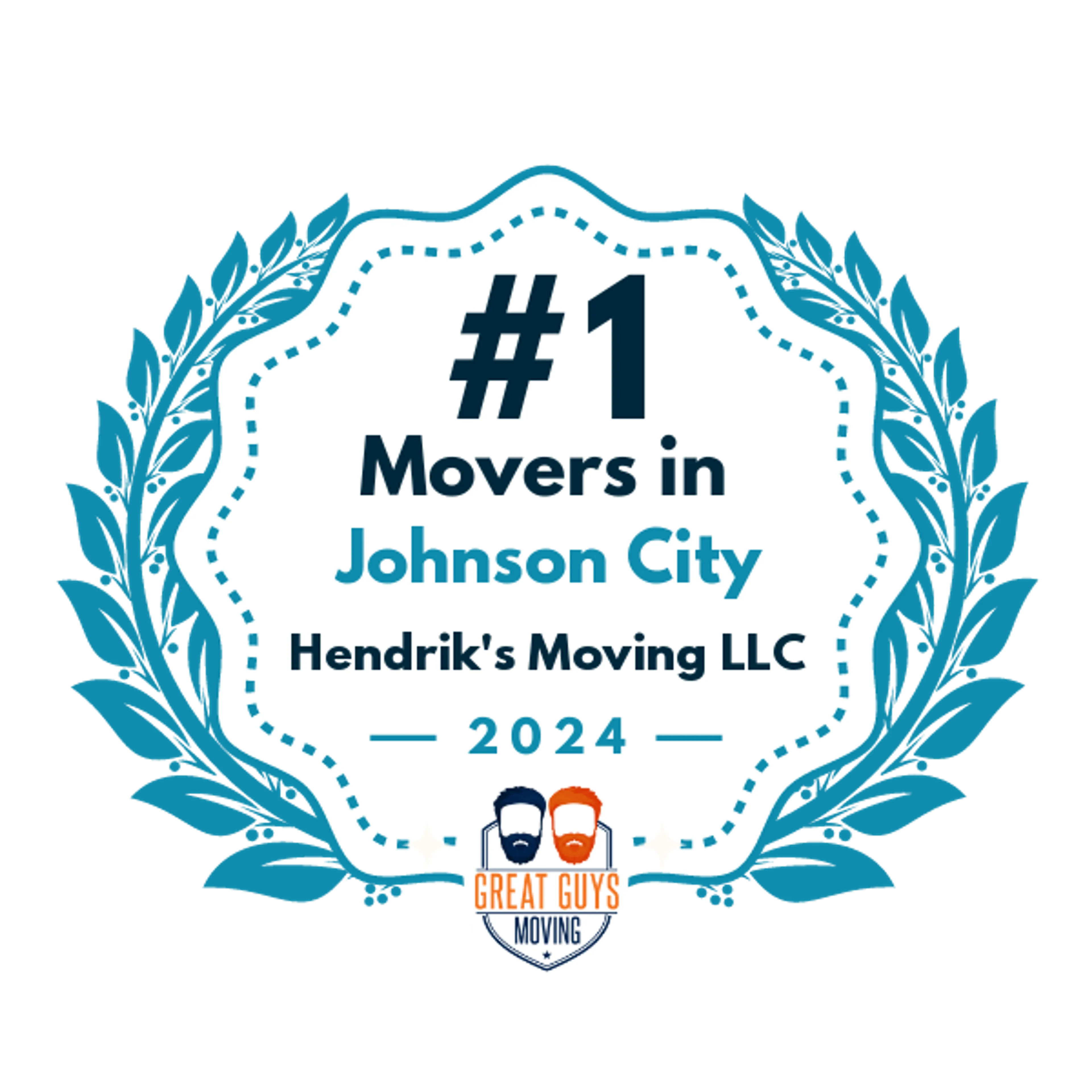 #1 Ranked Movers in Johnson City, TN 2024 award
