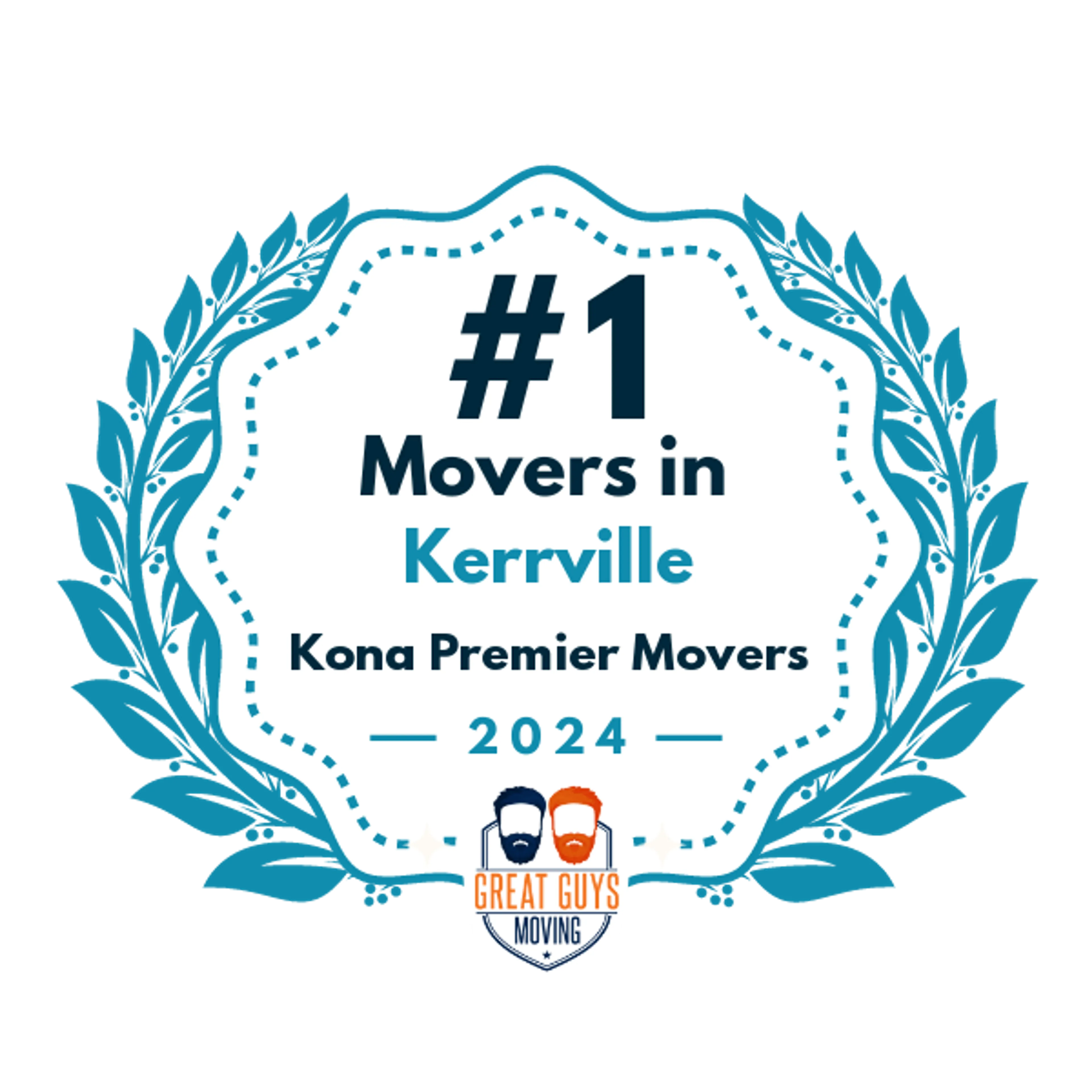 #1 Ranked Movers in Kerrville, TX 2024 award