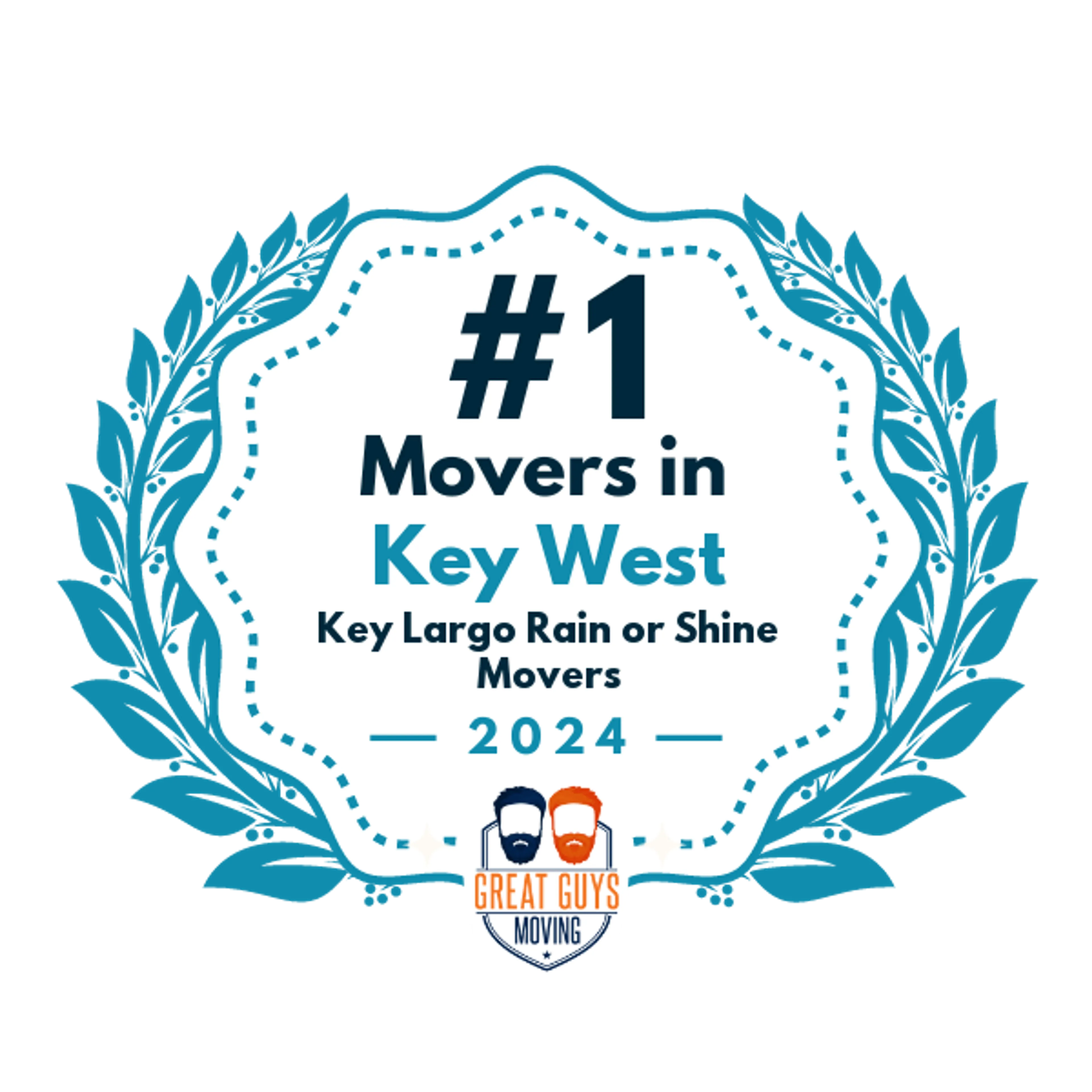 #1 Ranked Movers in Key West, FL 2024 award