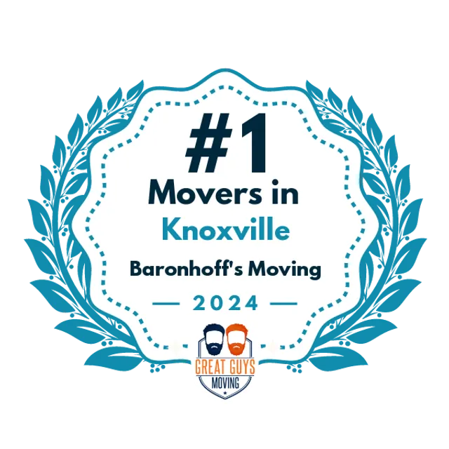 #1 Ranked Movers in Knoxville, TN 2024 award