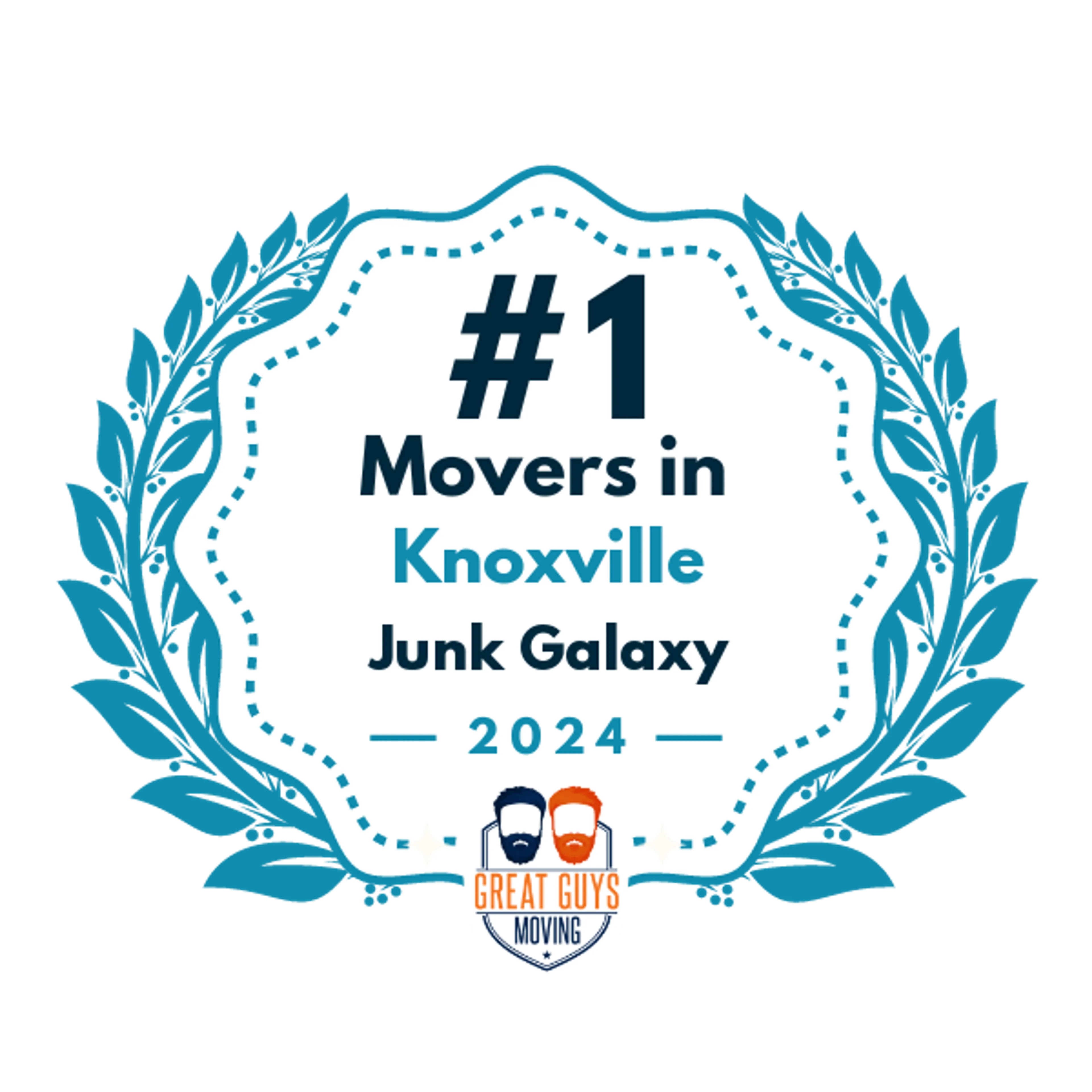 #1 Ranked Movers in Knoxville, TN 2024 award