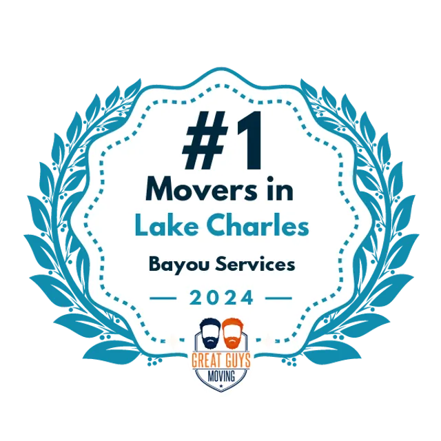 #1 Ranked Movers in Lake Charles, LA 2024 award