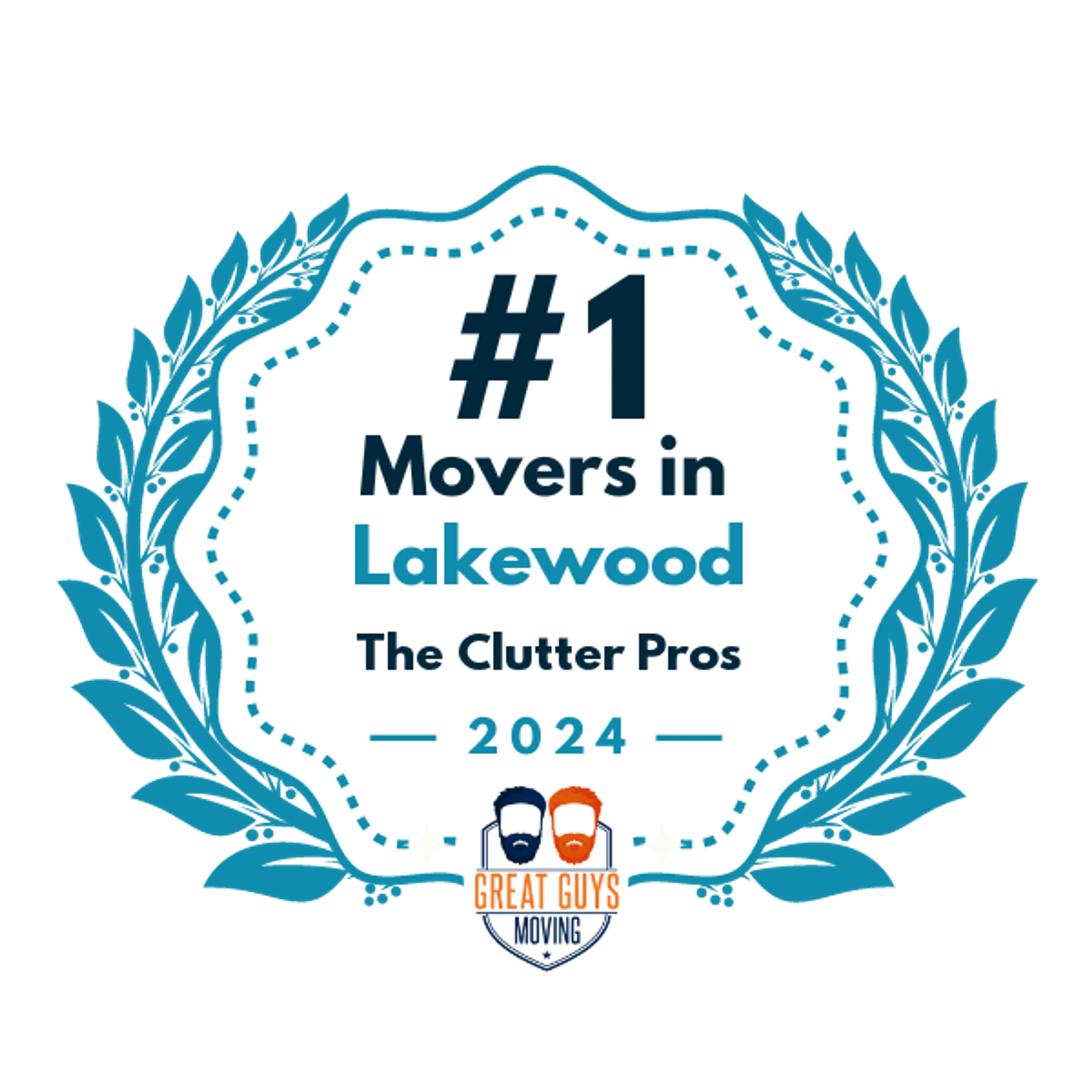 #1 Ranked Movers in Lakewood, WA 2024 award