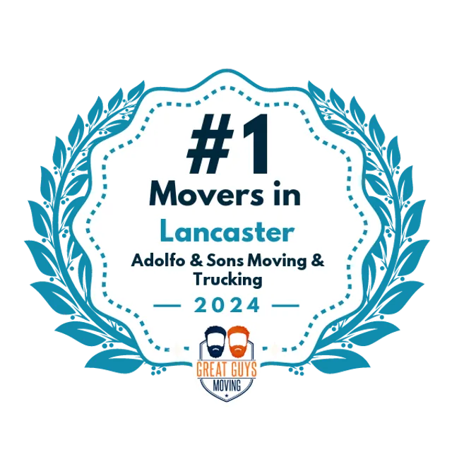 #1 Ranked Movers in Lancaster, CA 2024 award