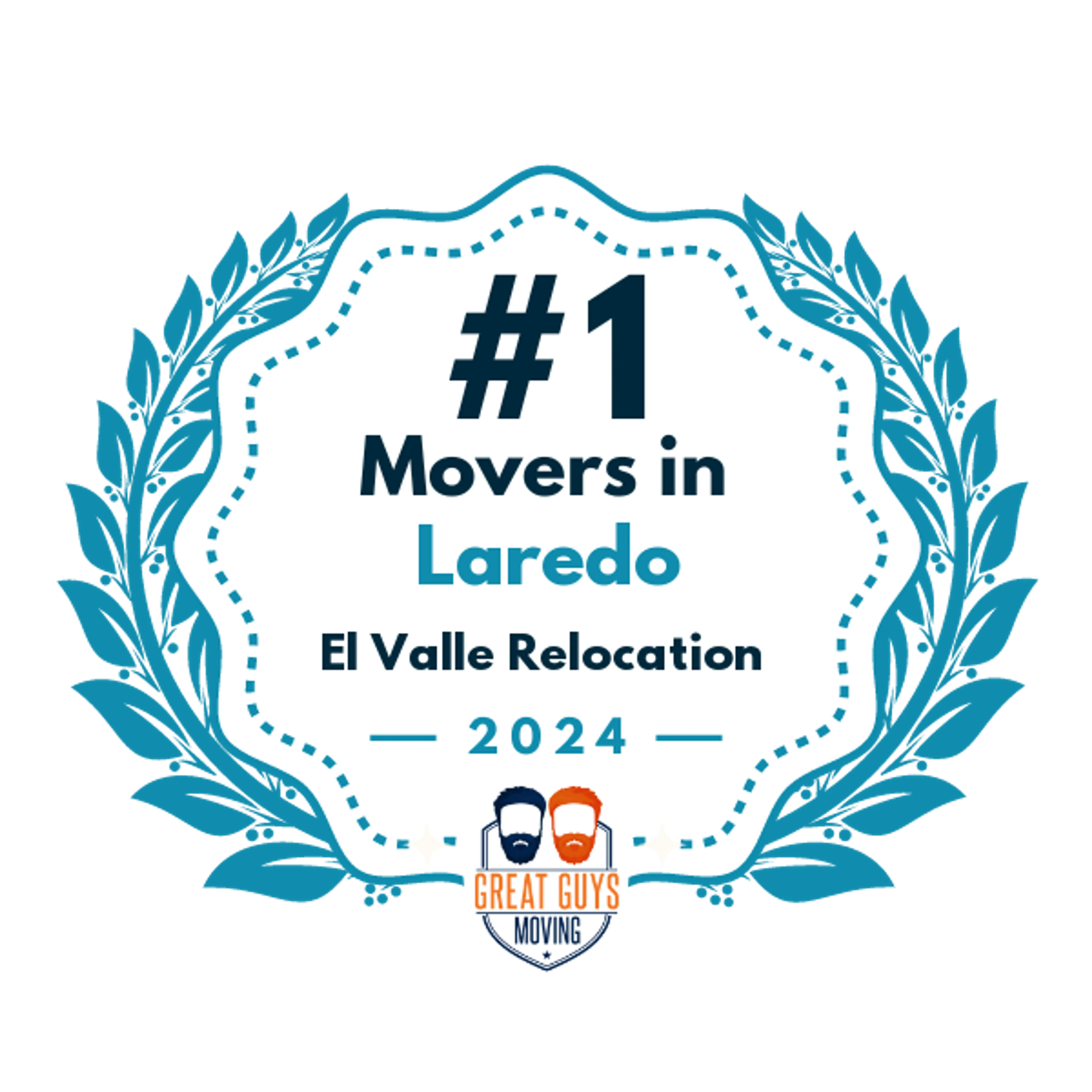 #1 Ranked Movers in Laredo, TX 2024 award