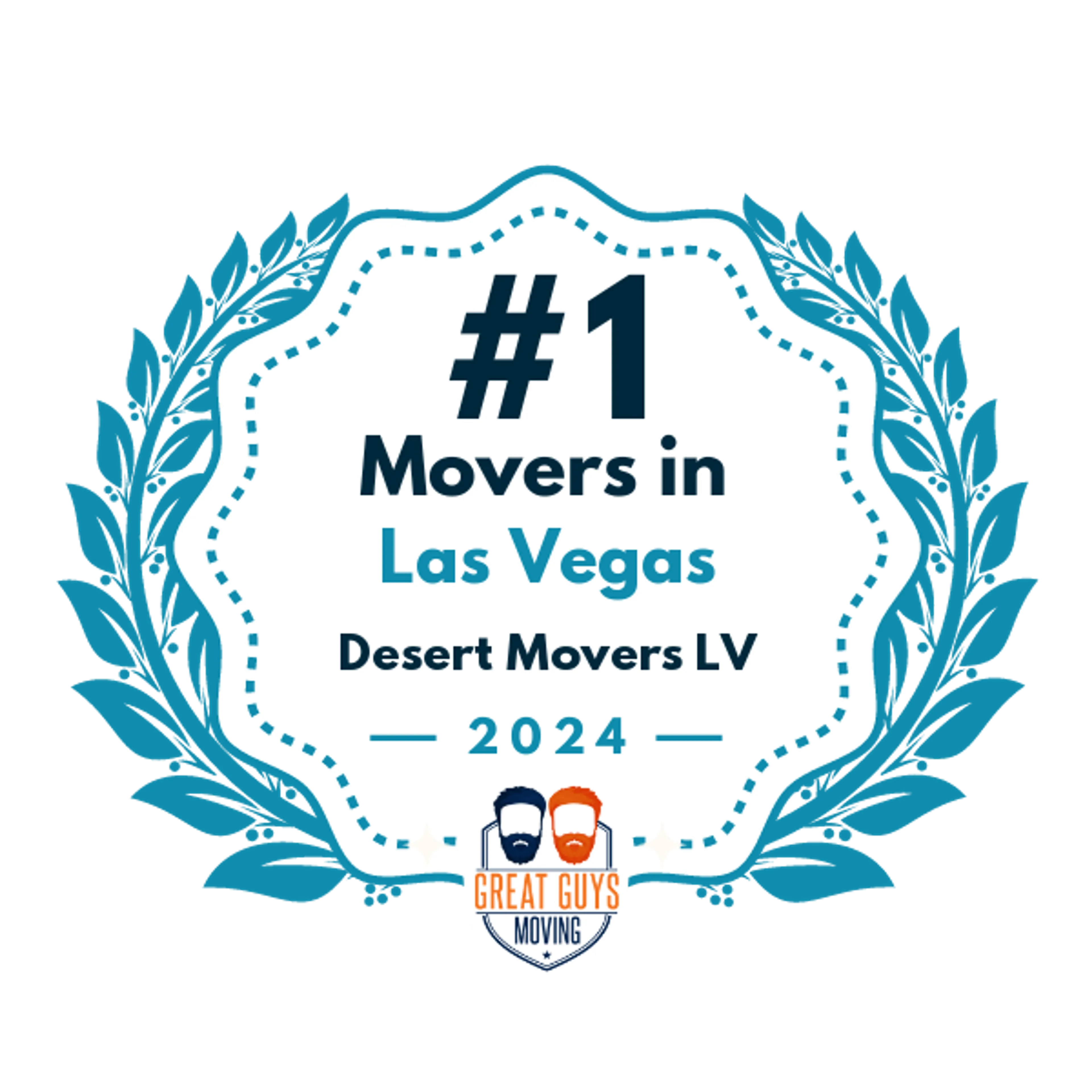 #1 Ranked Movers in Las Vegas, NV 2024 award