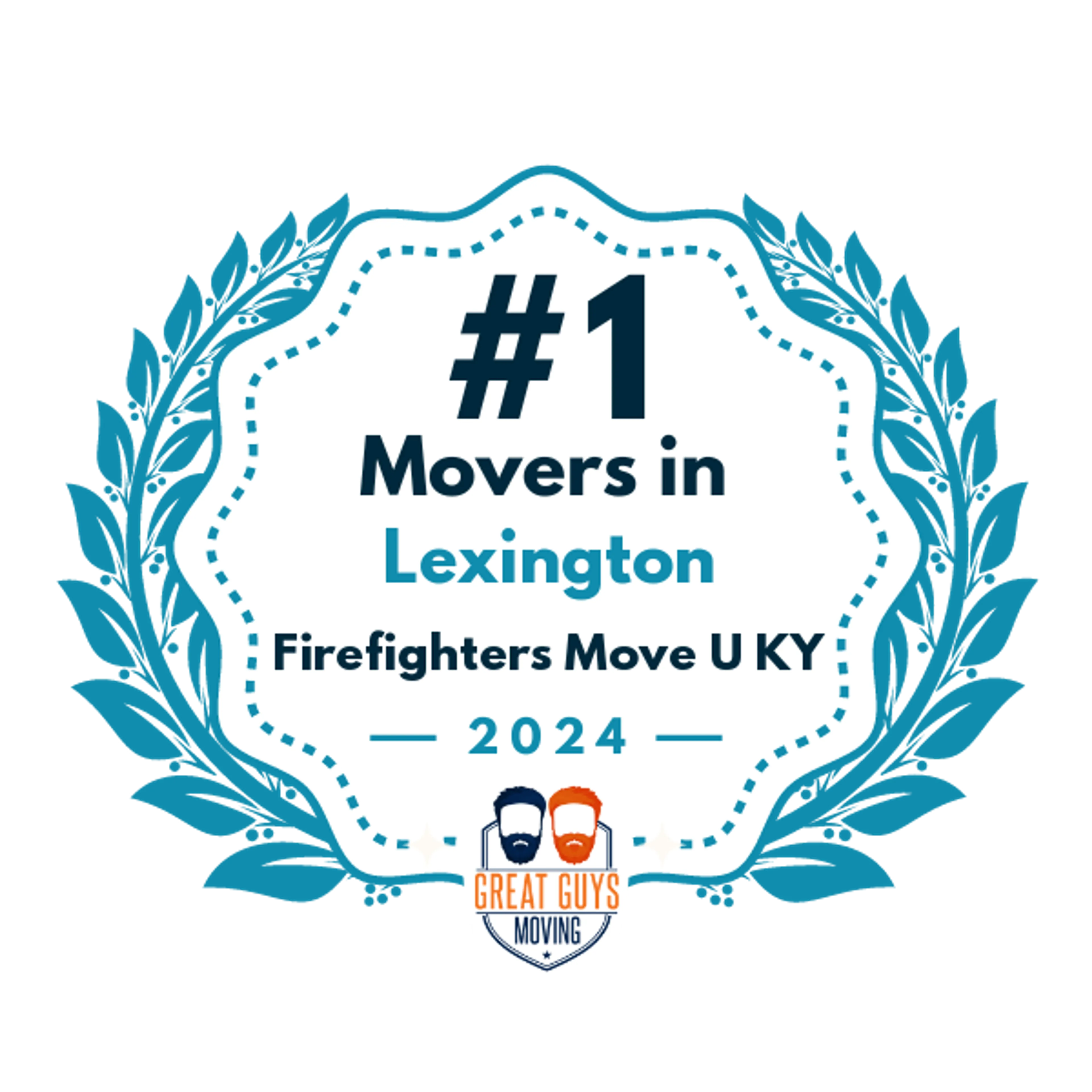 #1 Ranked Movers in Lexington, KY 2024 award