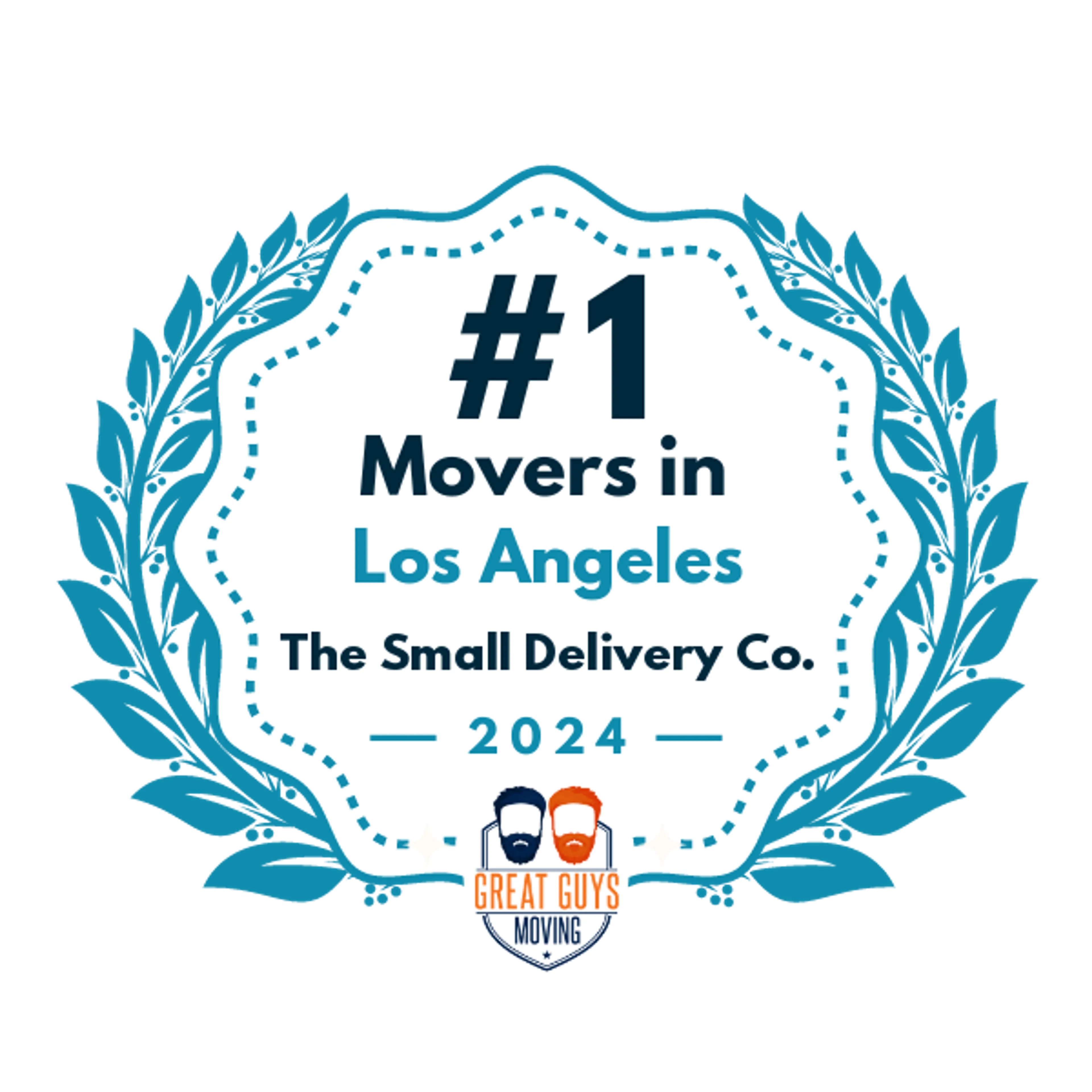 #1 Ranked Movers in Los Angeles, CA 2024 award