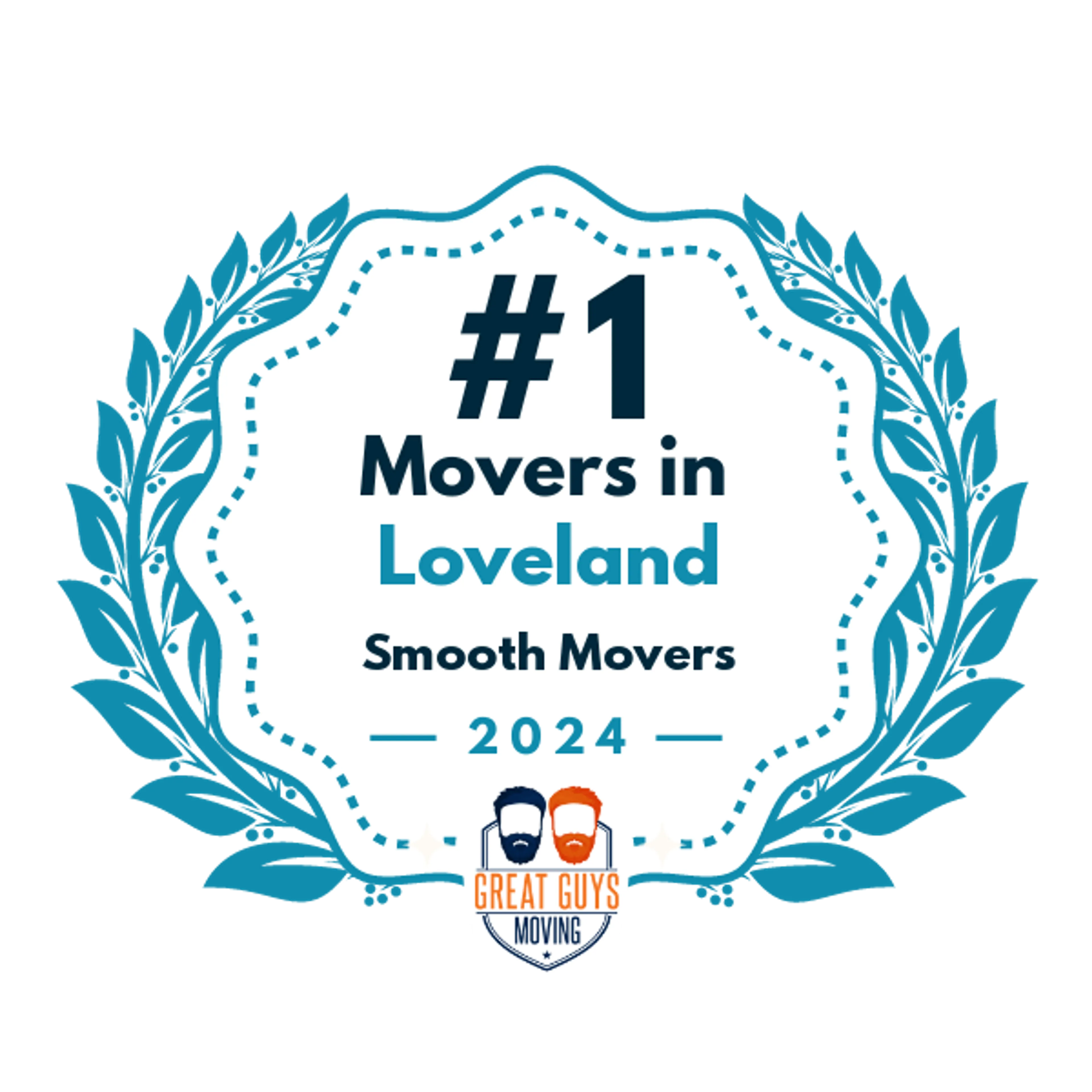 #1 Ranked Movers in Loveland, CO 2024 award