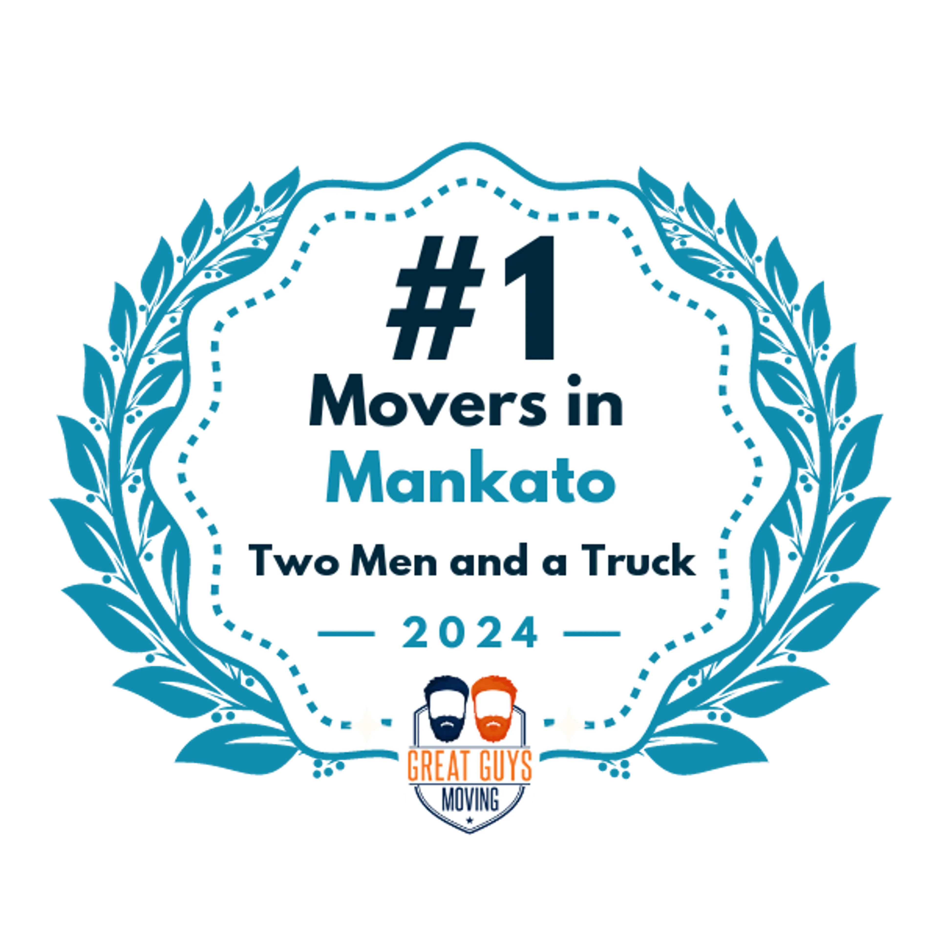 #1 Ranked Movers in Mankato, MN 2024 award