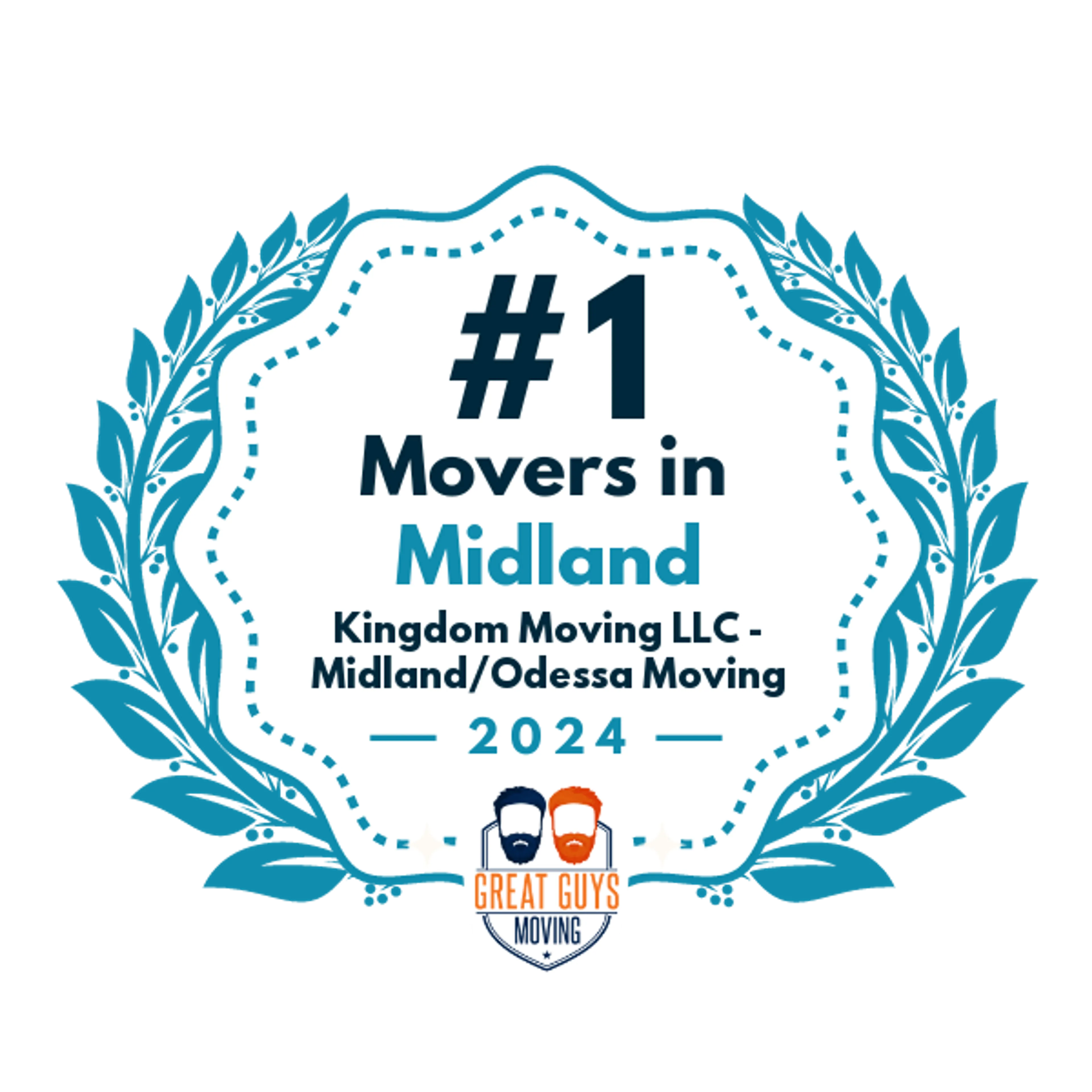 #1 Ranked Movers in Midland, TX 2024 award