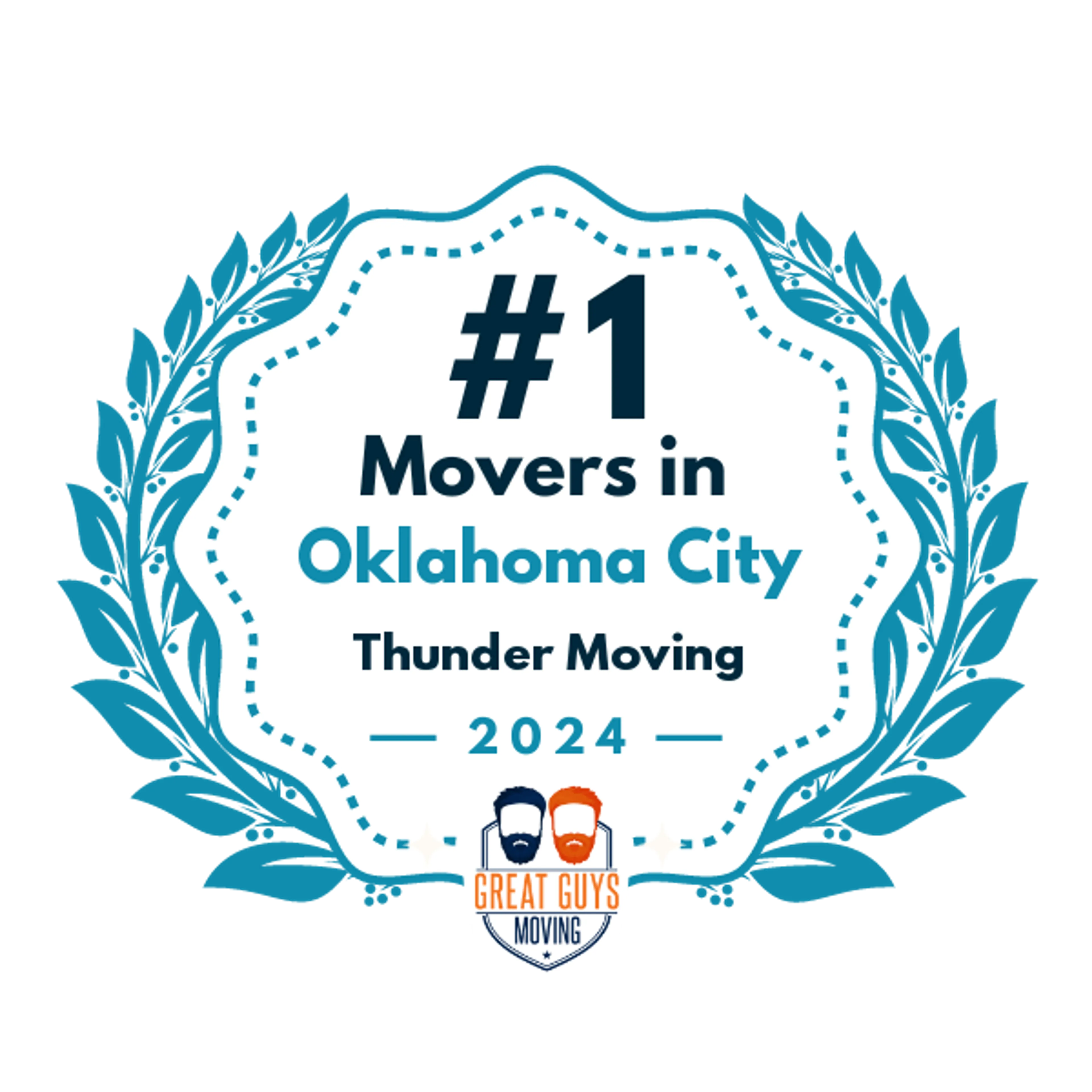 #1 Ranked Movers in Oklahoma City, OK 2024 award