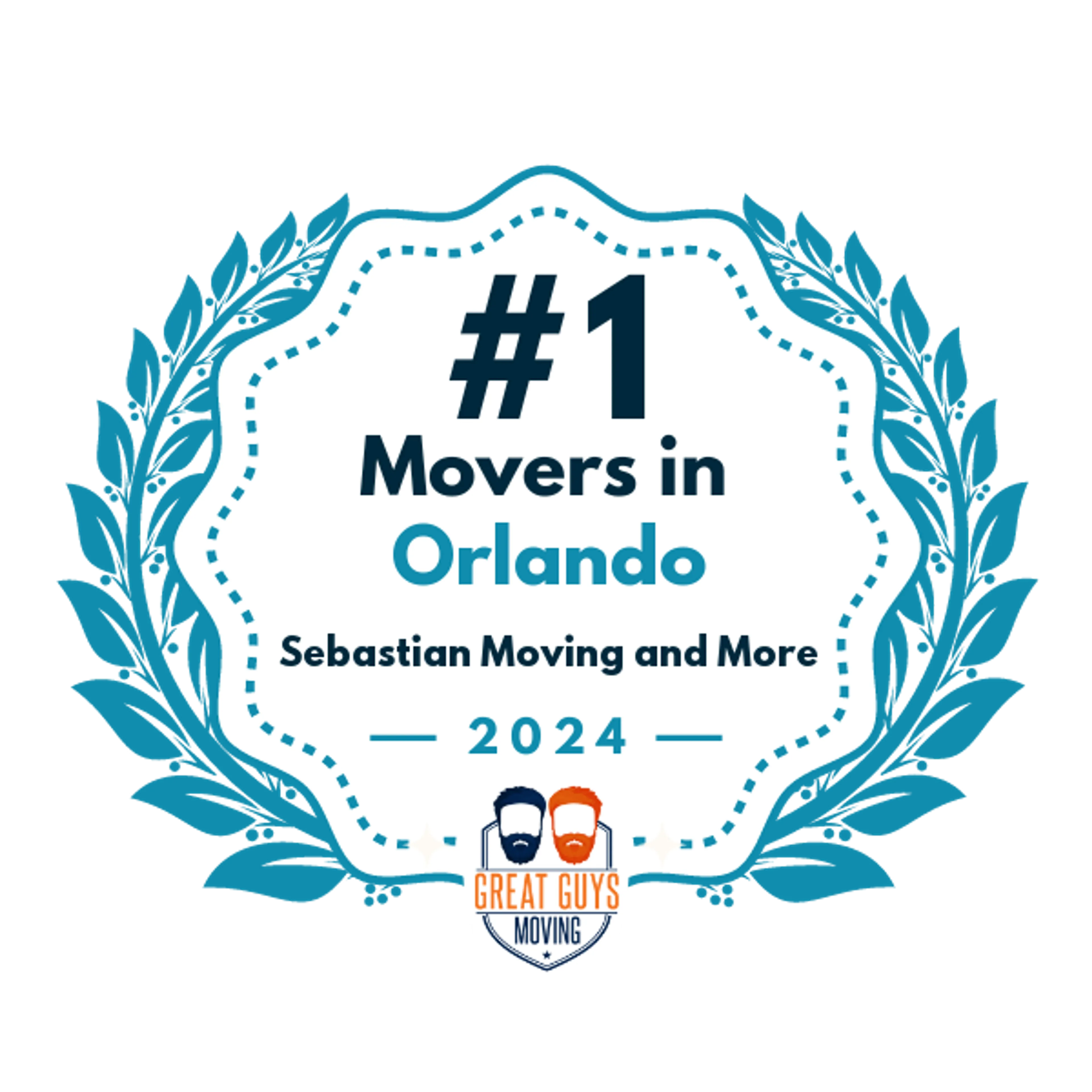 #1 Ranked Movers in Orlando, FL 2024 award