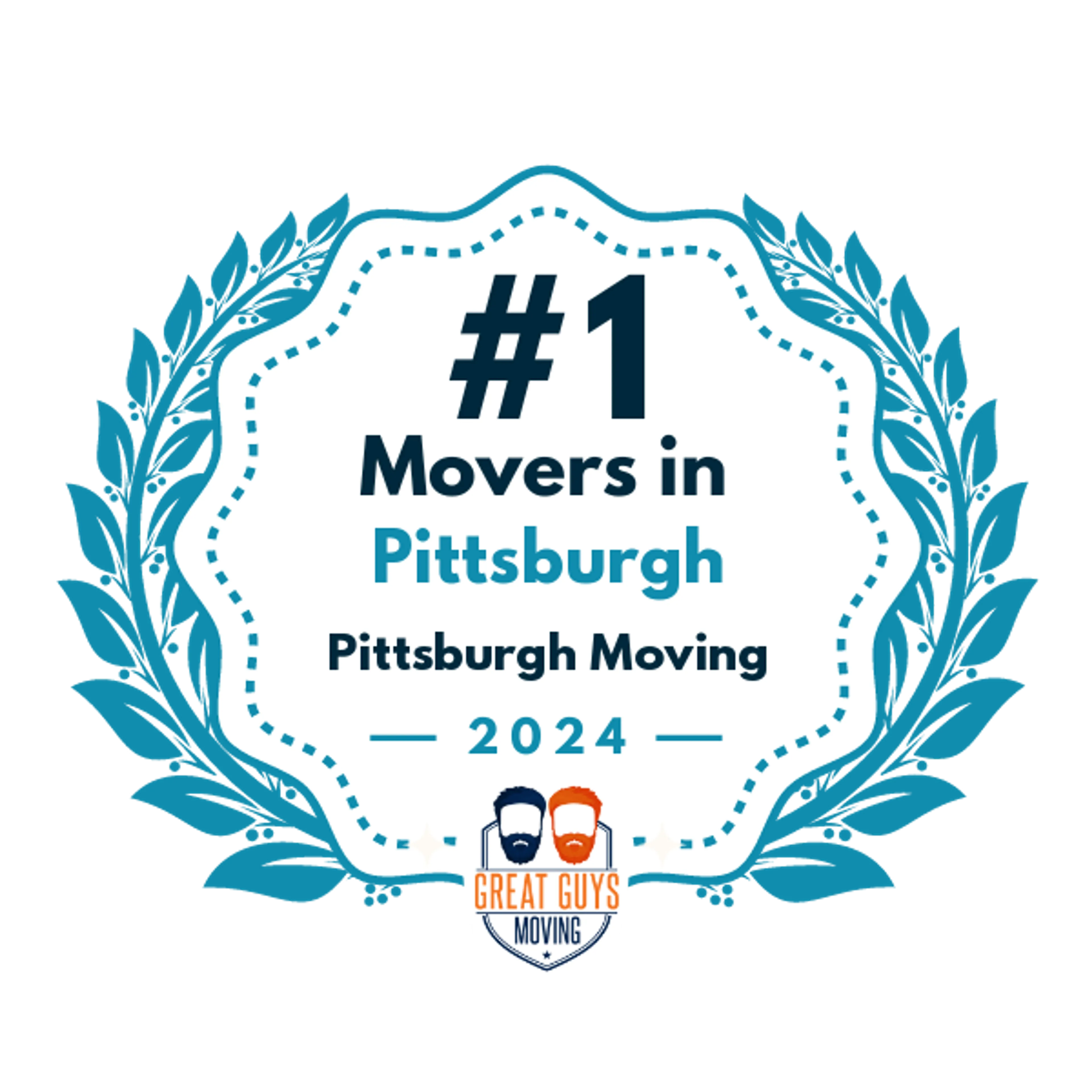 #1 Ranked Movers in Pittsburgh, PA 2024 award