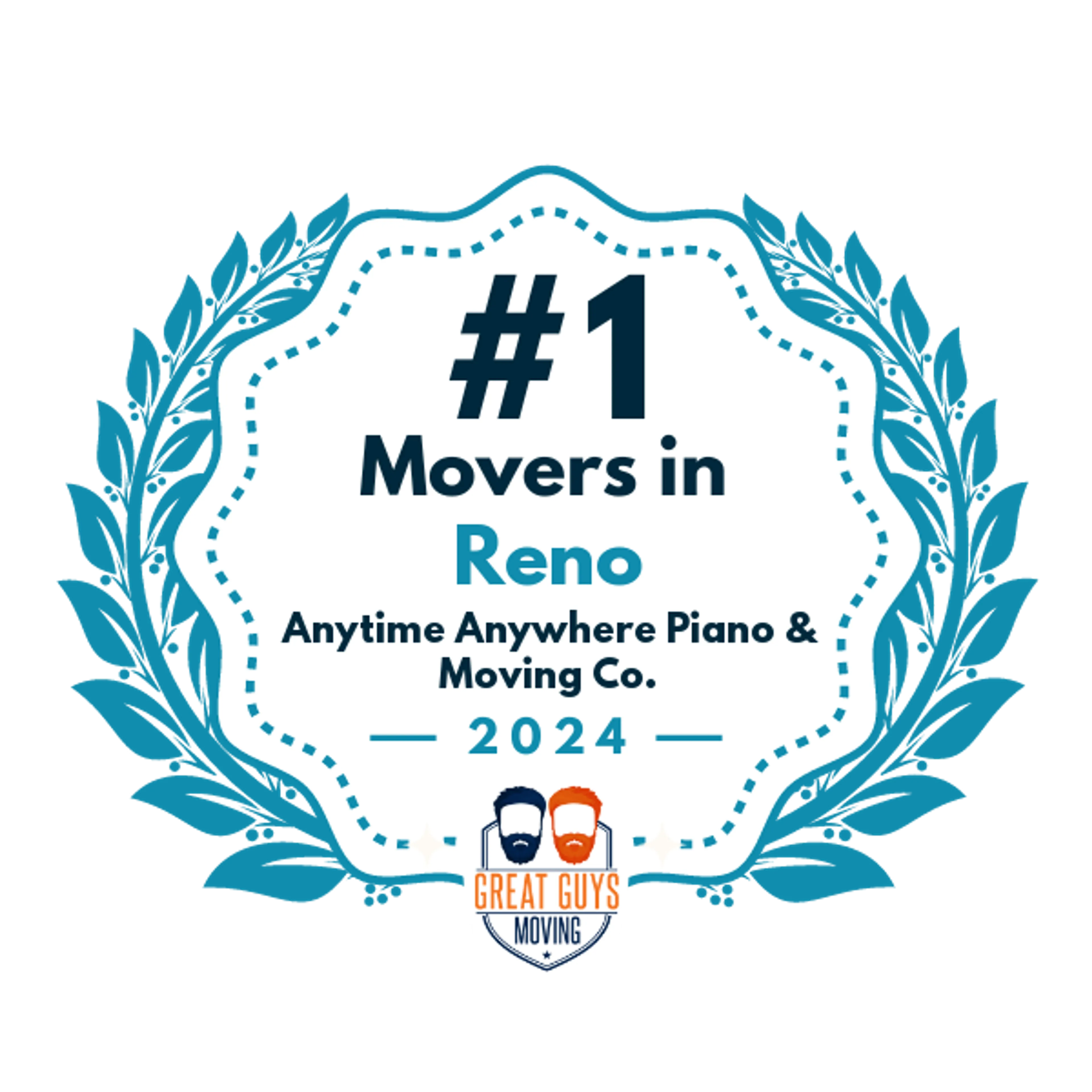 #1 Ranked Movers in Reno, NV 2024 award