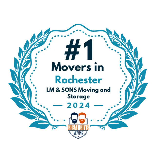 #1 Ranked Movers in Rochester, NY 2024 award