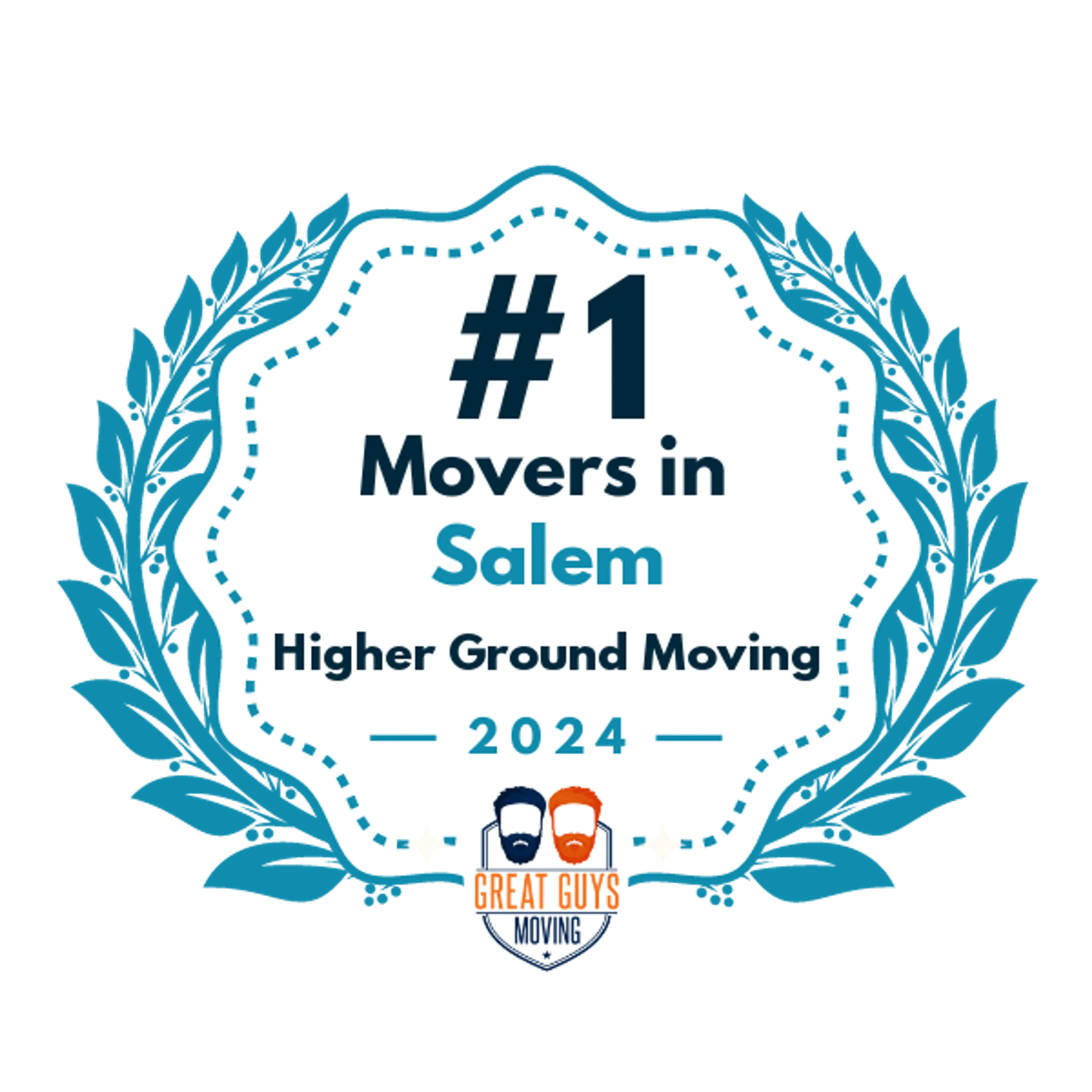 #1 Ranked Movers in Salem, OR 2024 award