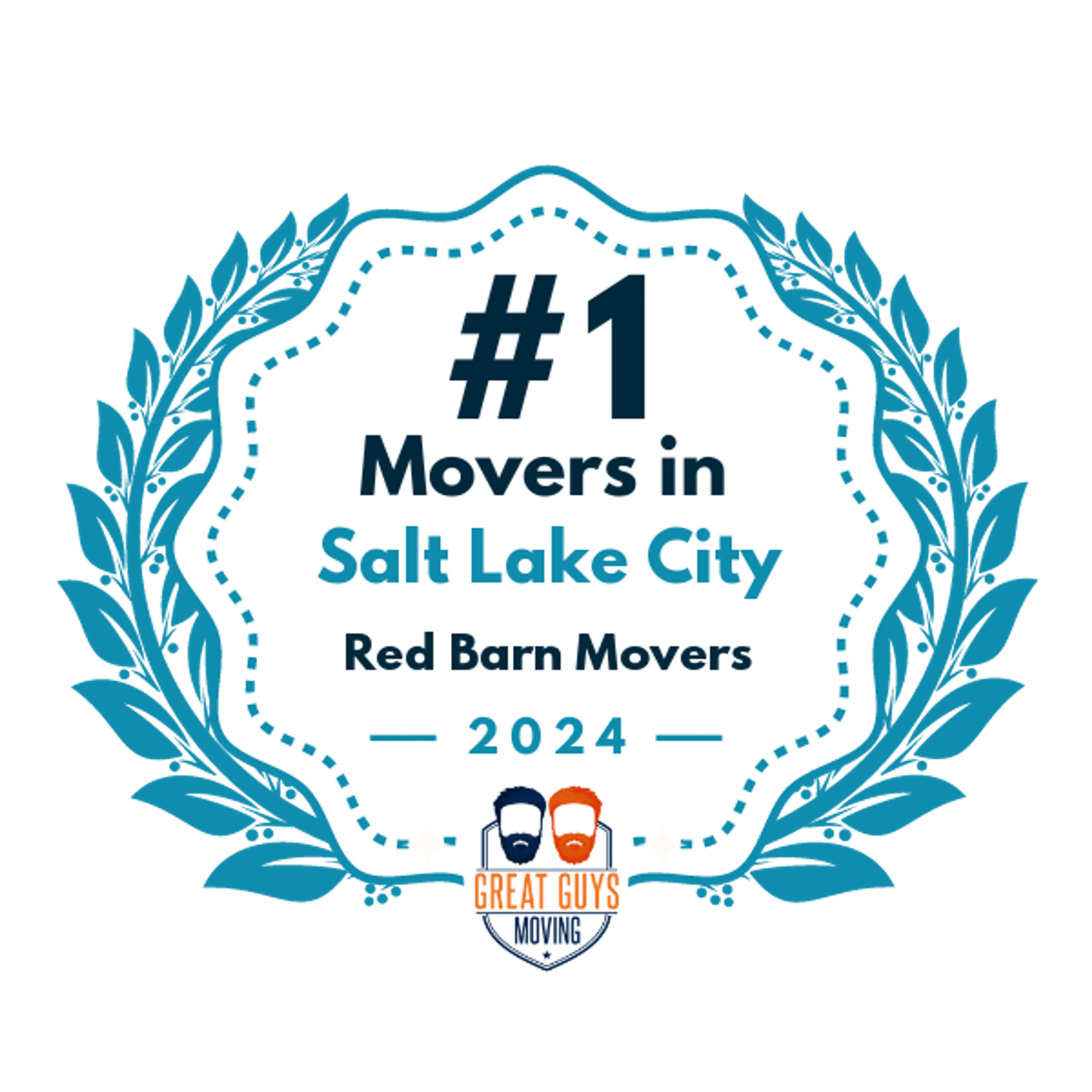 #1 Ranked Movers in Salt Lake City, UT 2024 award