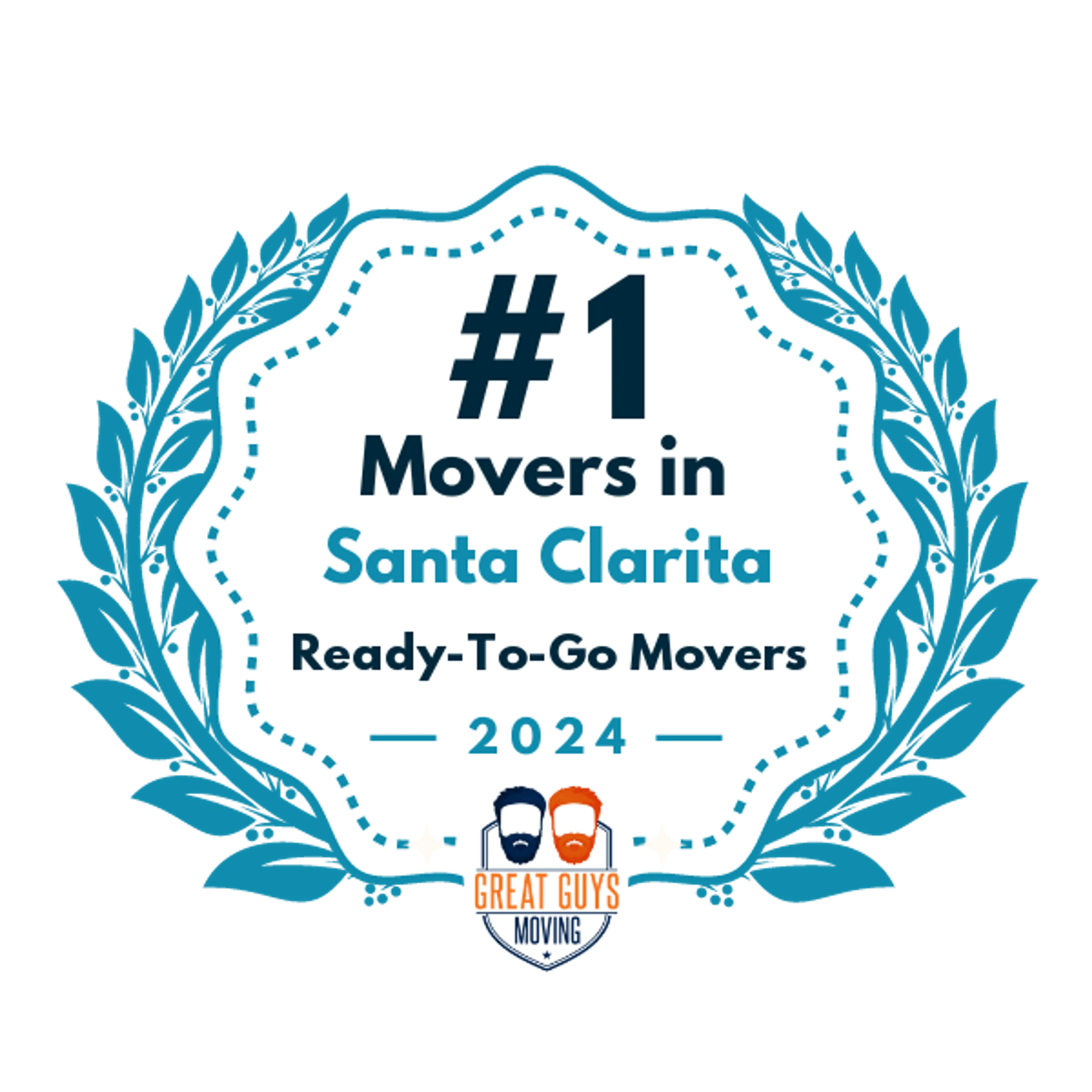 #1 Ranked Movers in Santa Clarita, CA 2024 award