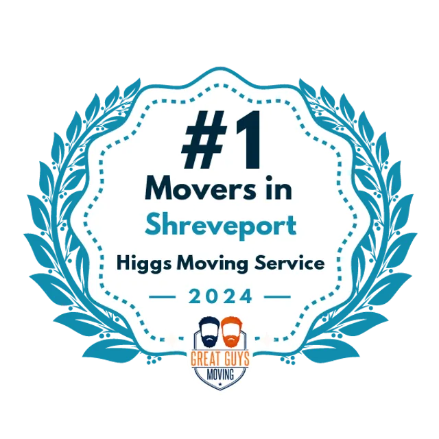 #1 Ranked Movers in Shreveport, LA 2024 award