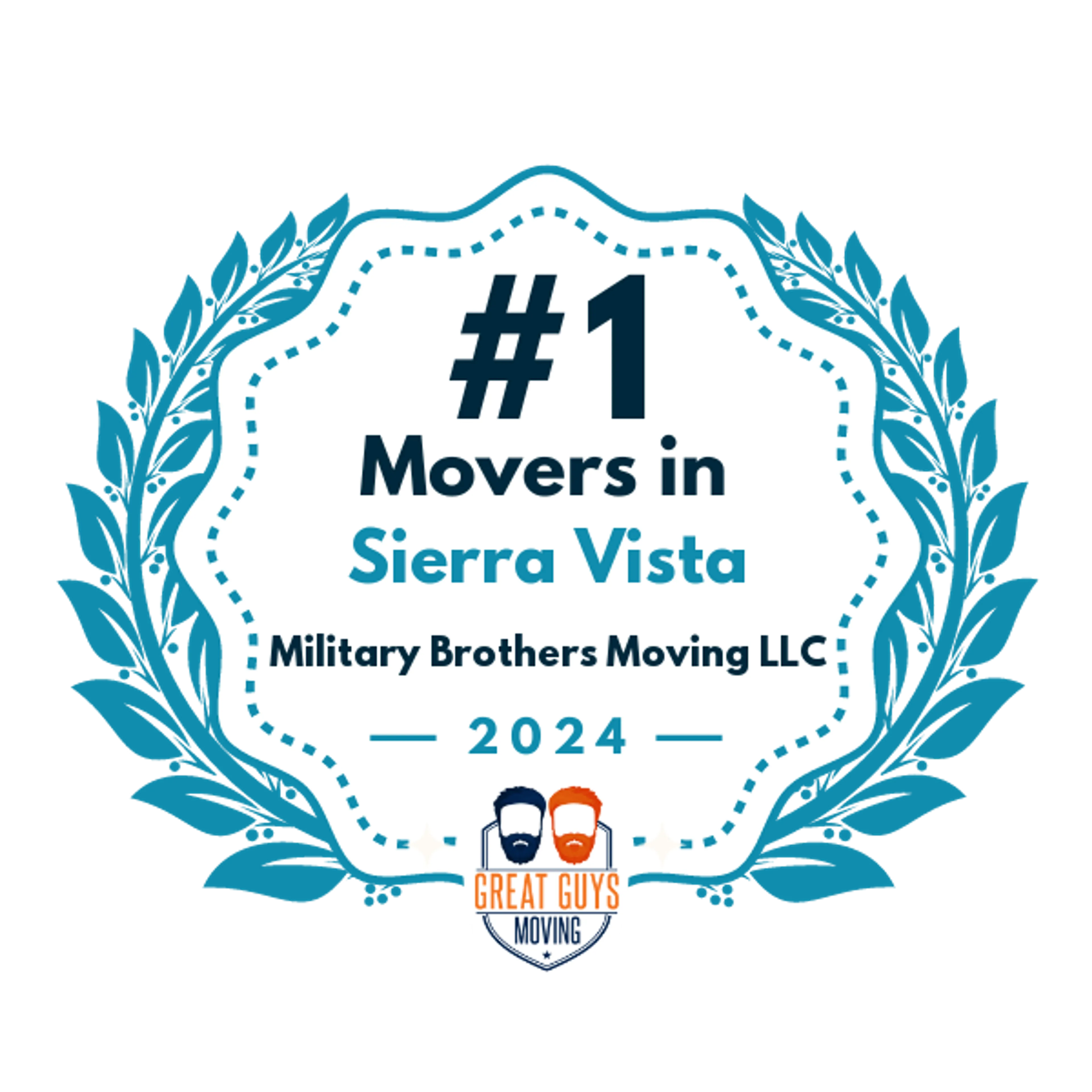 #1 Ranked Movers in Sierra Vista, AZ 2024 award