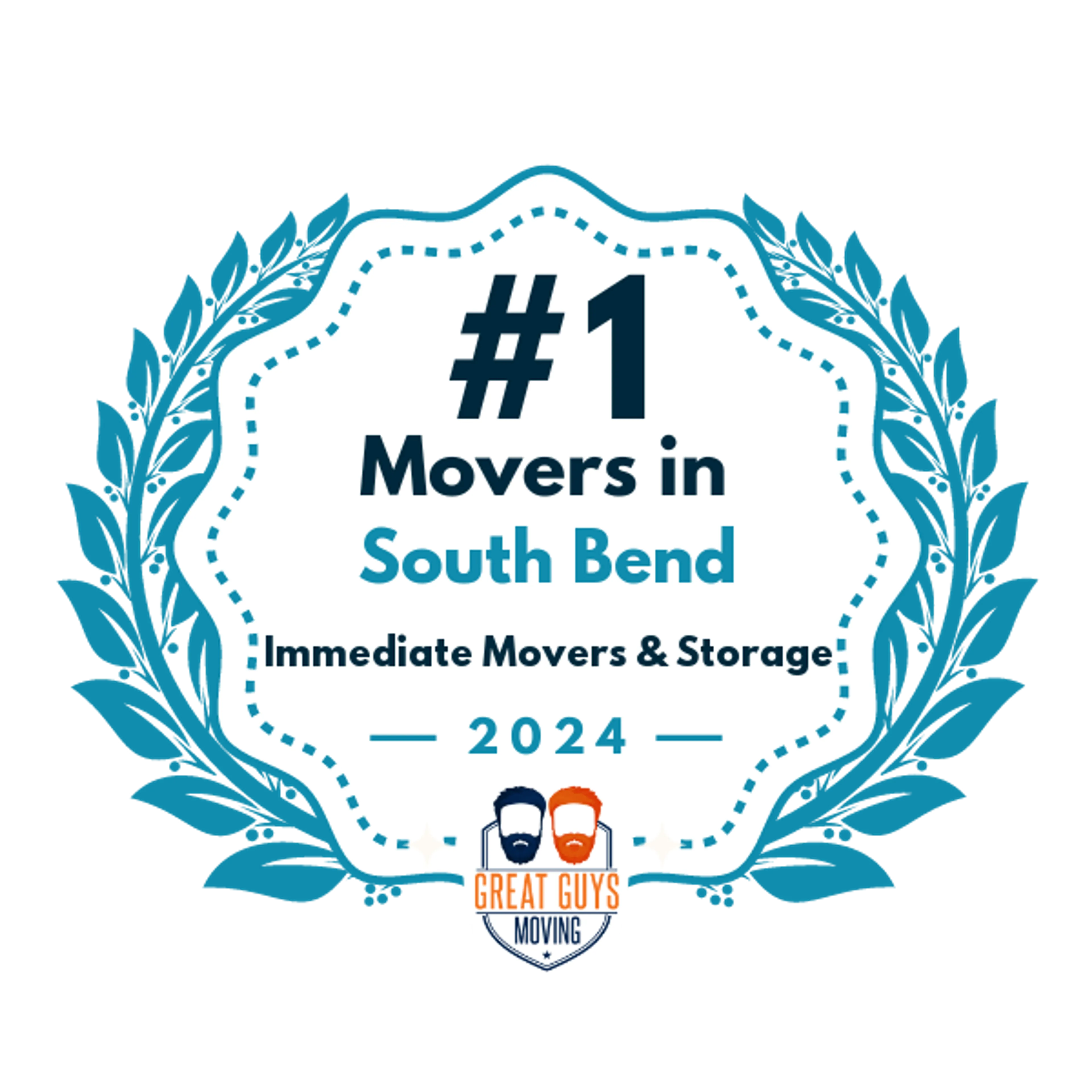 #1 Ranked Movers in South Bend, IN 2024 award