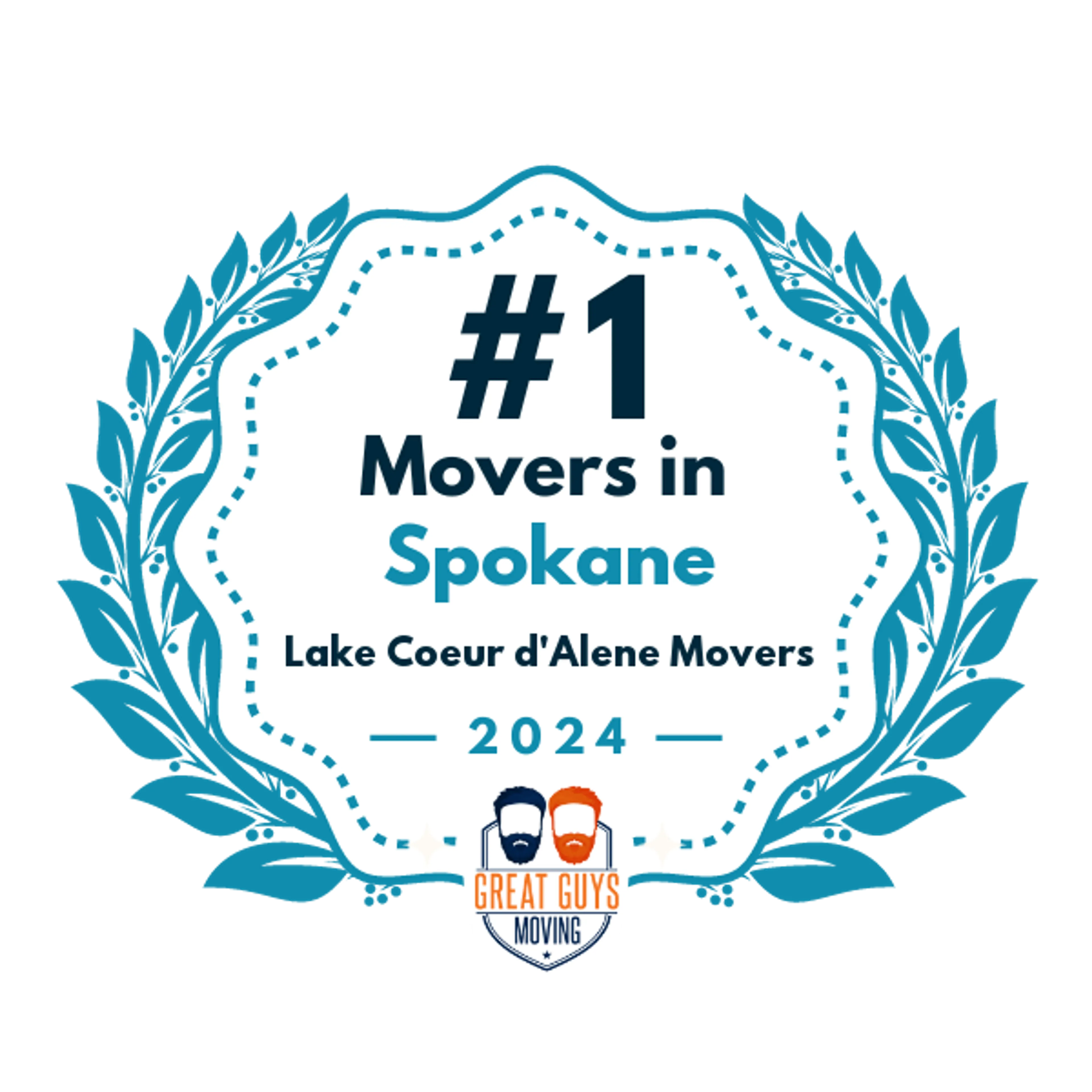 #1 Ranked Movers in Spokane, WA 2024 award