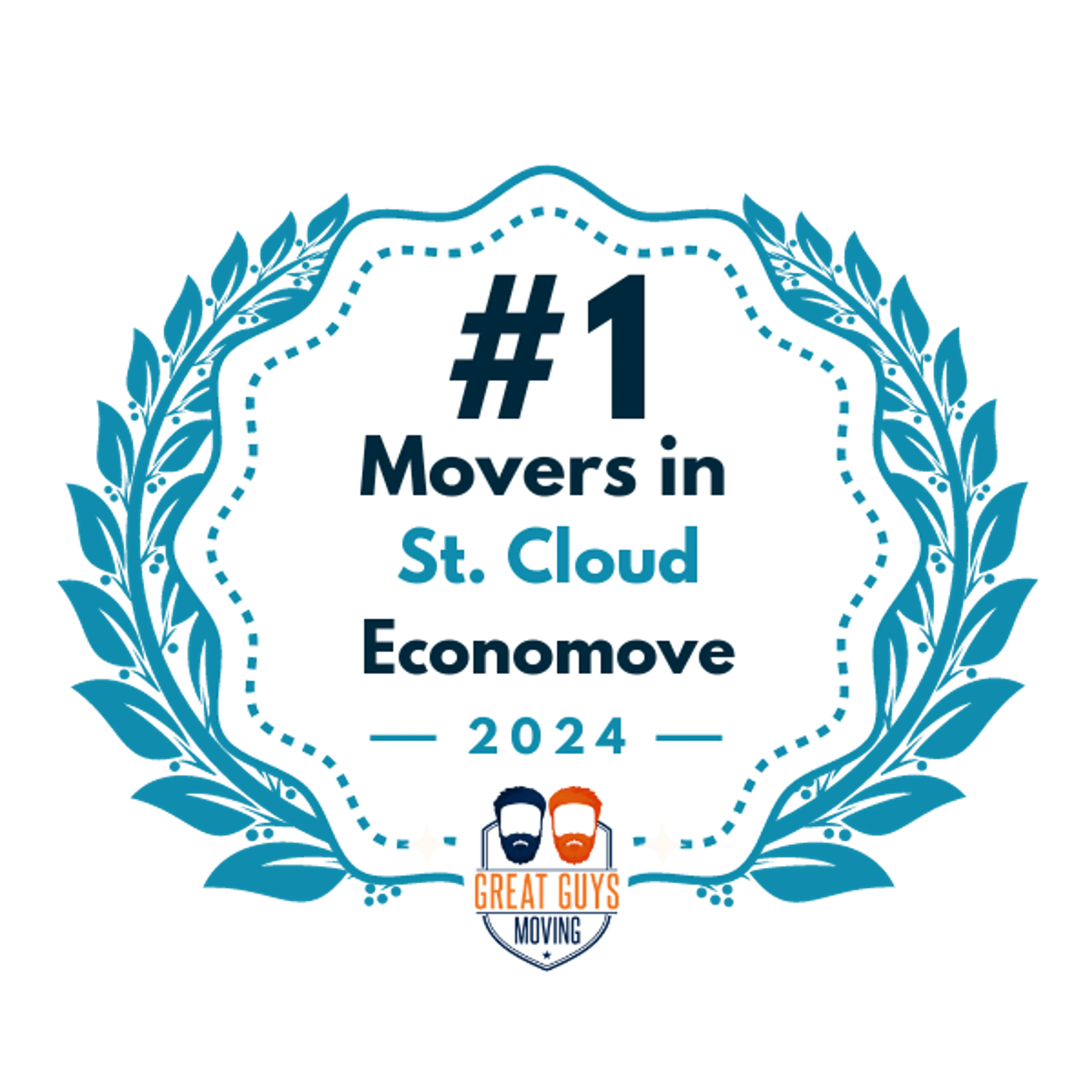 #1 Ranked Movers in St. Cloud, MN 2024 award