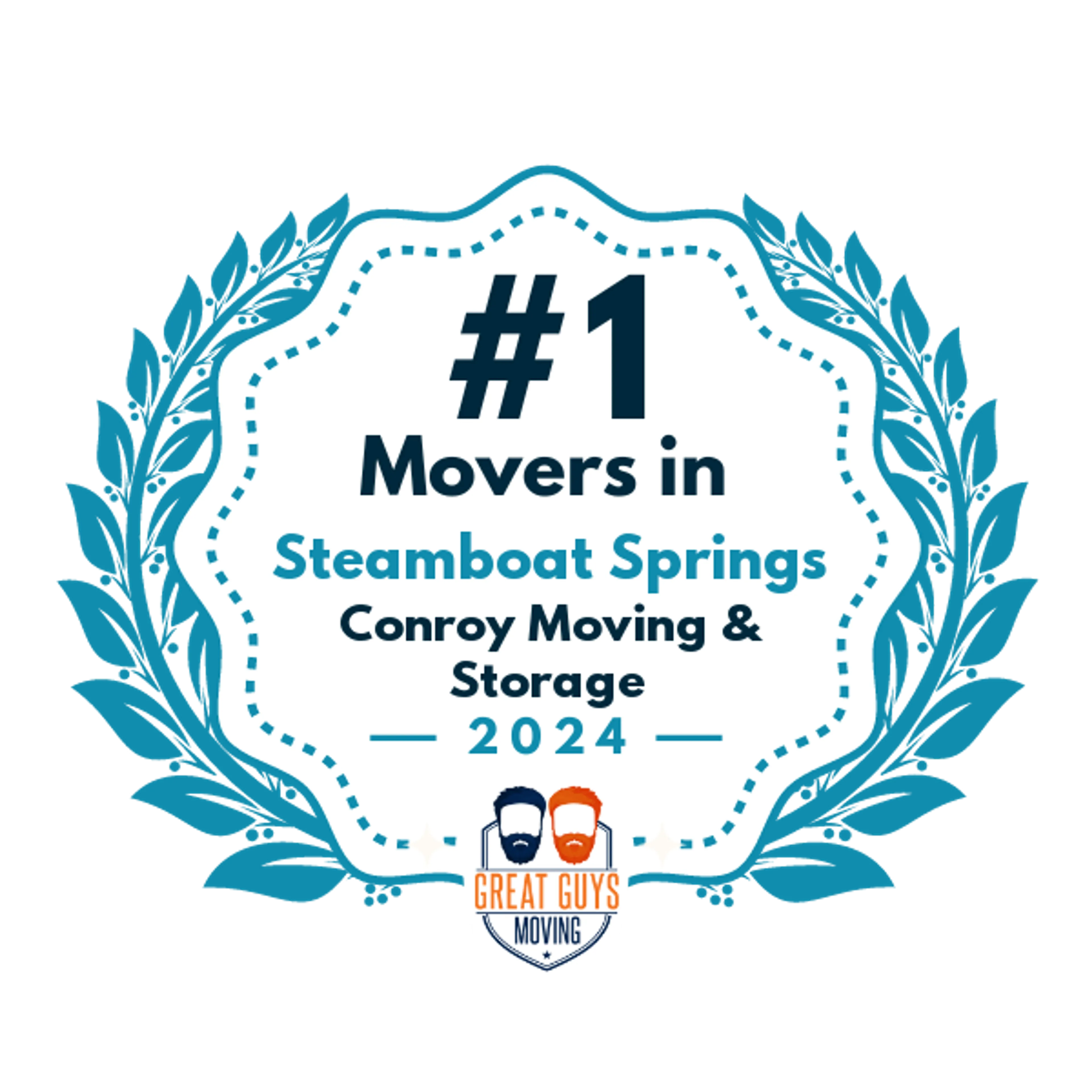 #1 Ranked Movers in Steamboat Springs, CO 2024 award