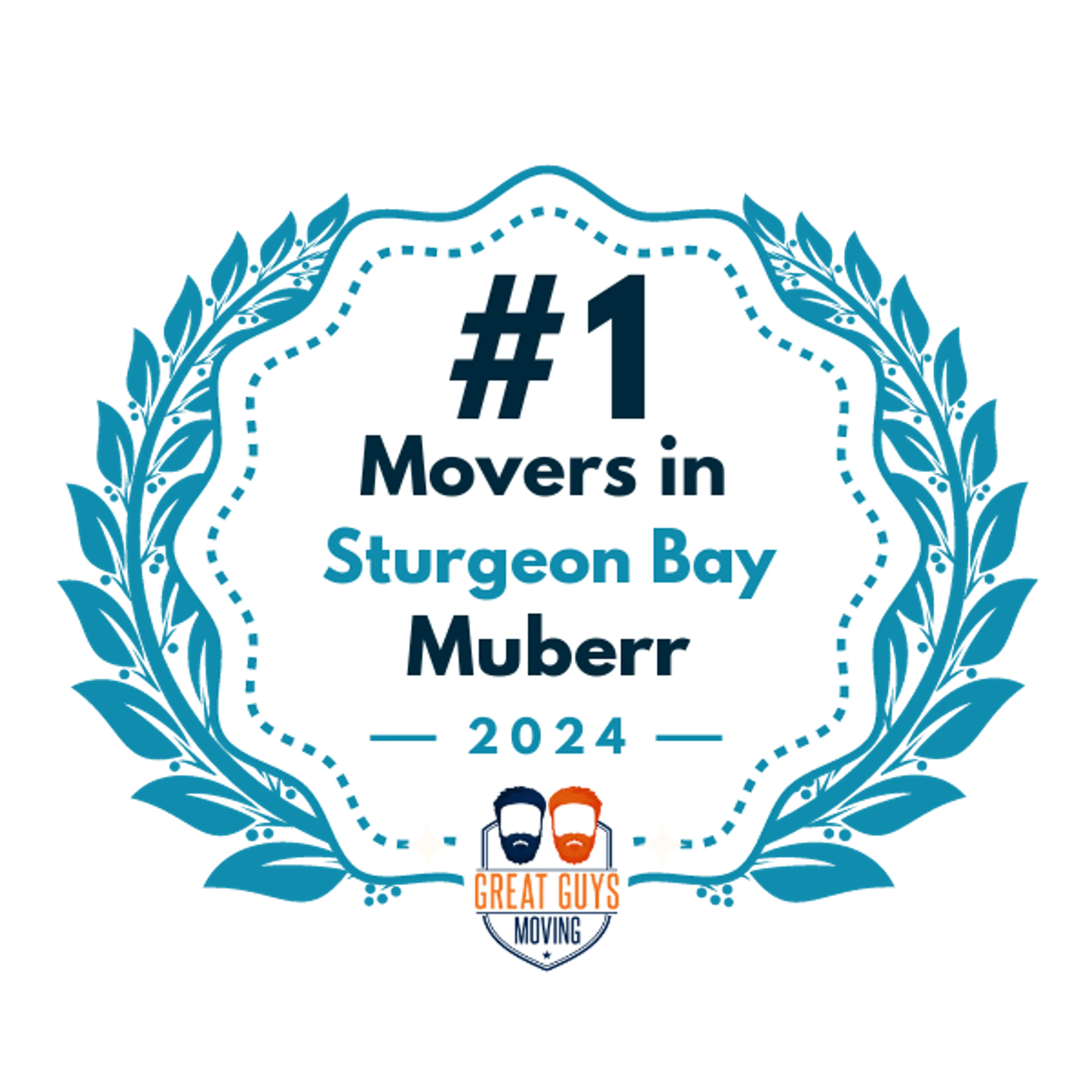 #1 Ranked Movers in Sturgeon Bay, WI 2024 award