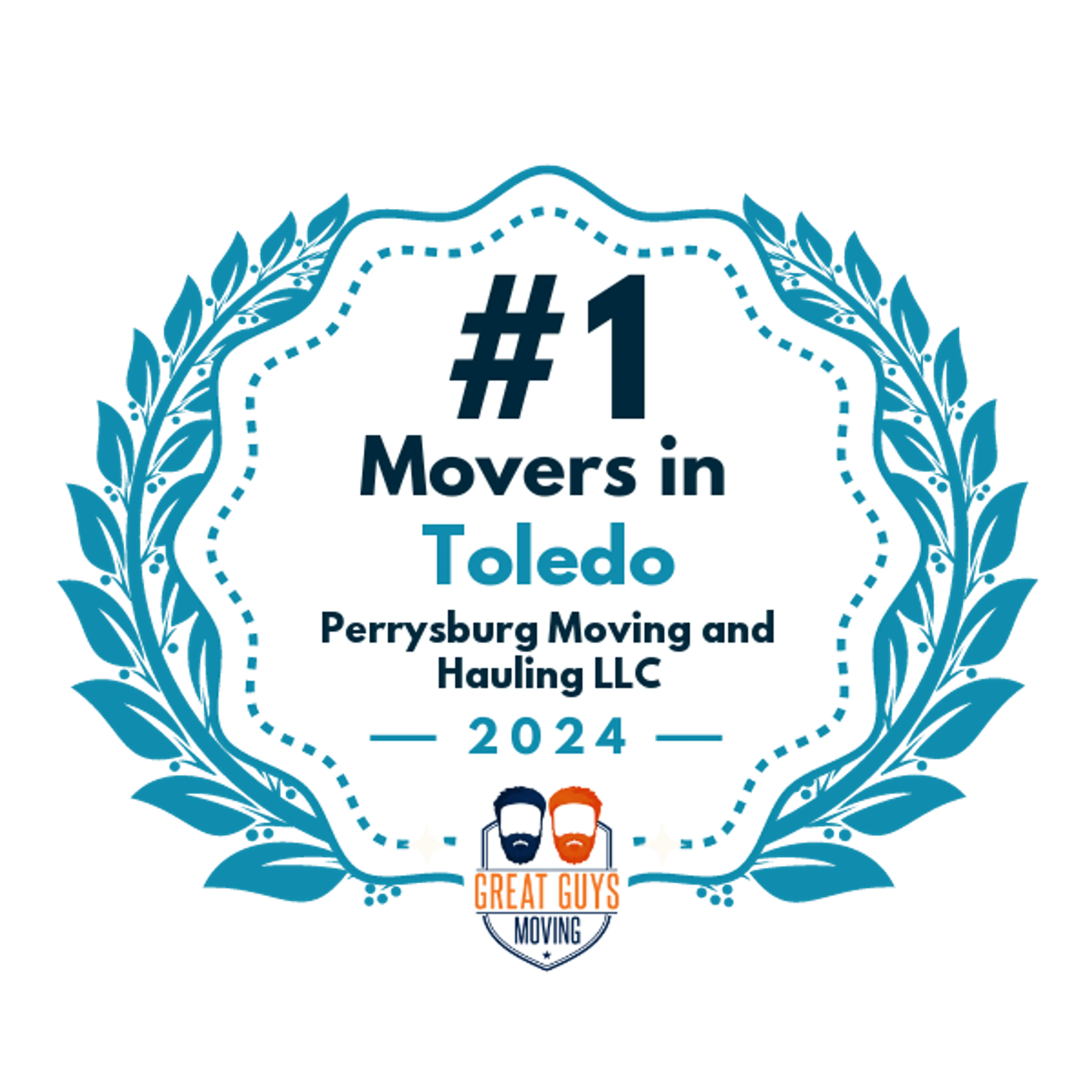 #1 Ranked Movers in Toledo, OH 2024 award
