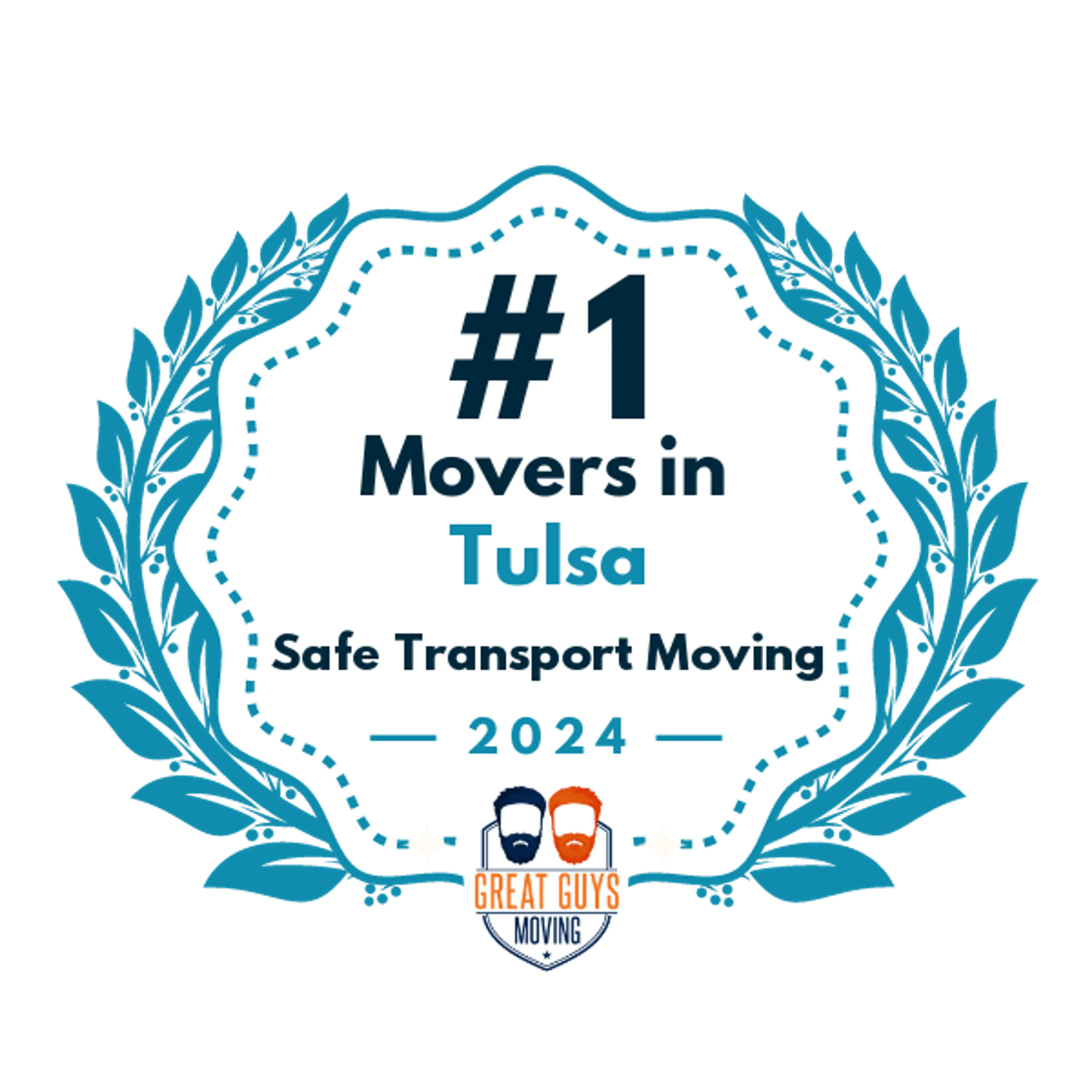 #1 Ranked Movers in Tulsa, OK 2024 award