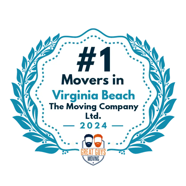 #1 Ranked Movers in Virginia Beach, VA 2024 award