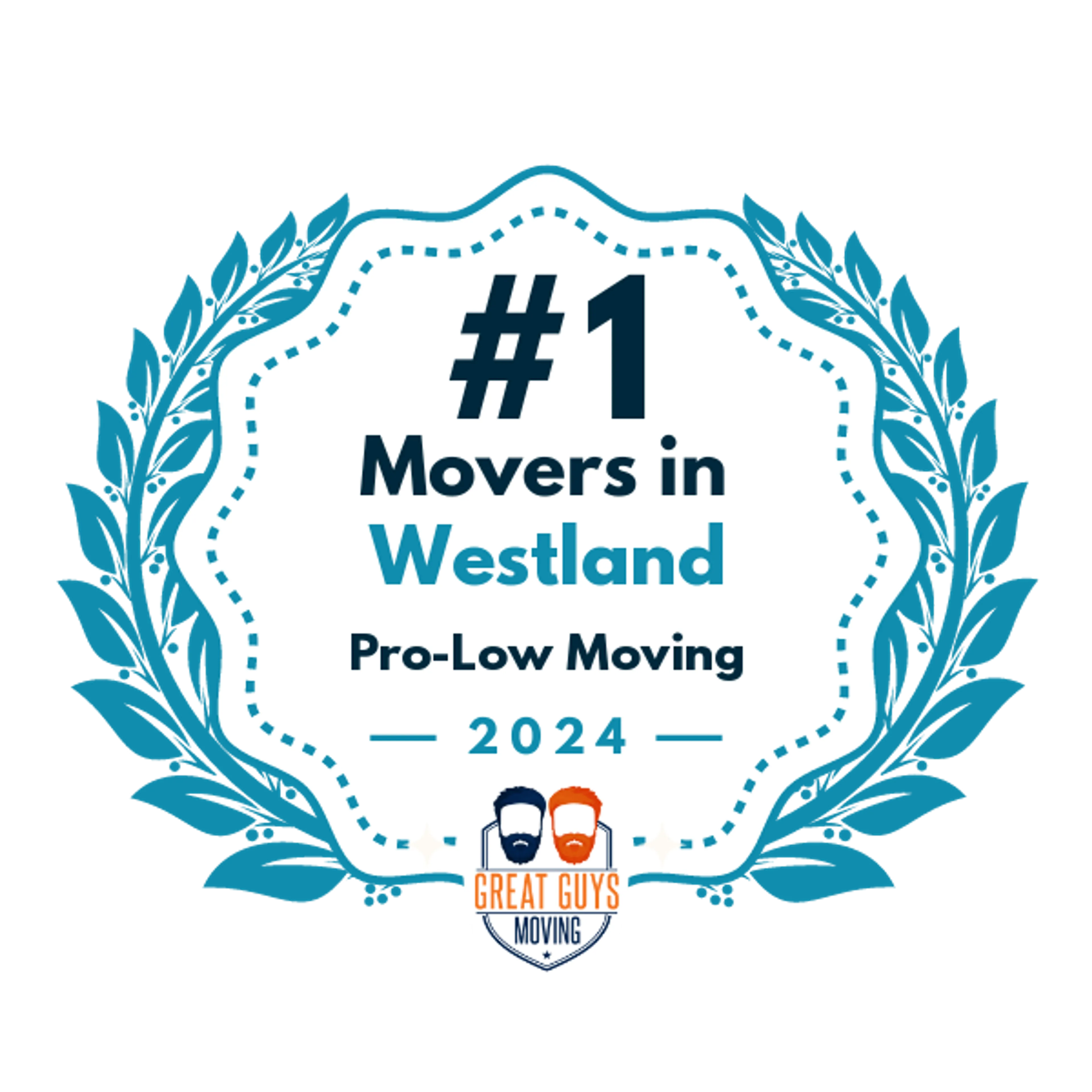 #1 Ranked Movers in Westland, MI 2024 award