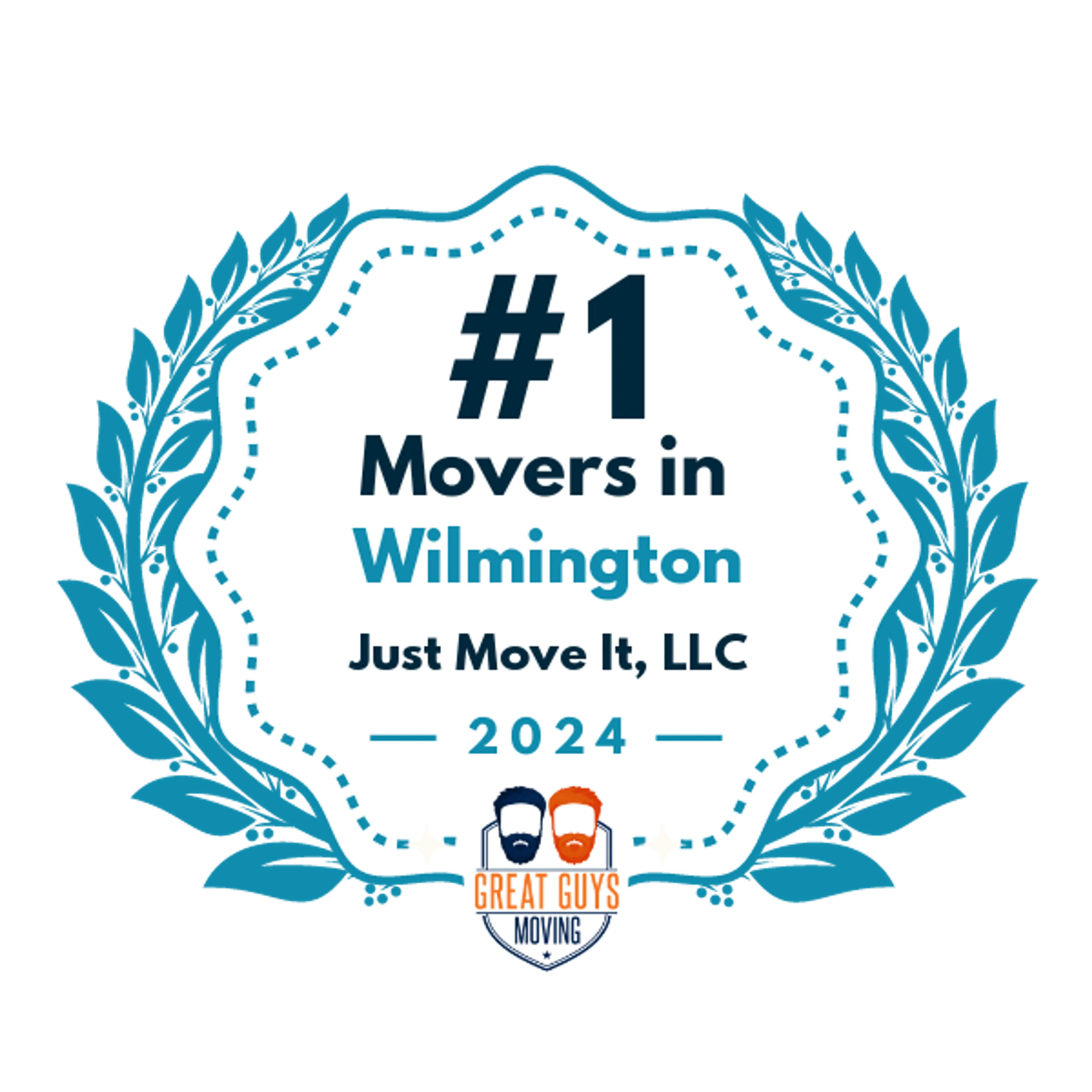 #1 Ranked Movers in Wilmington, NC 2024 award