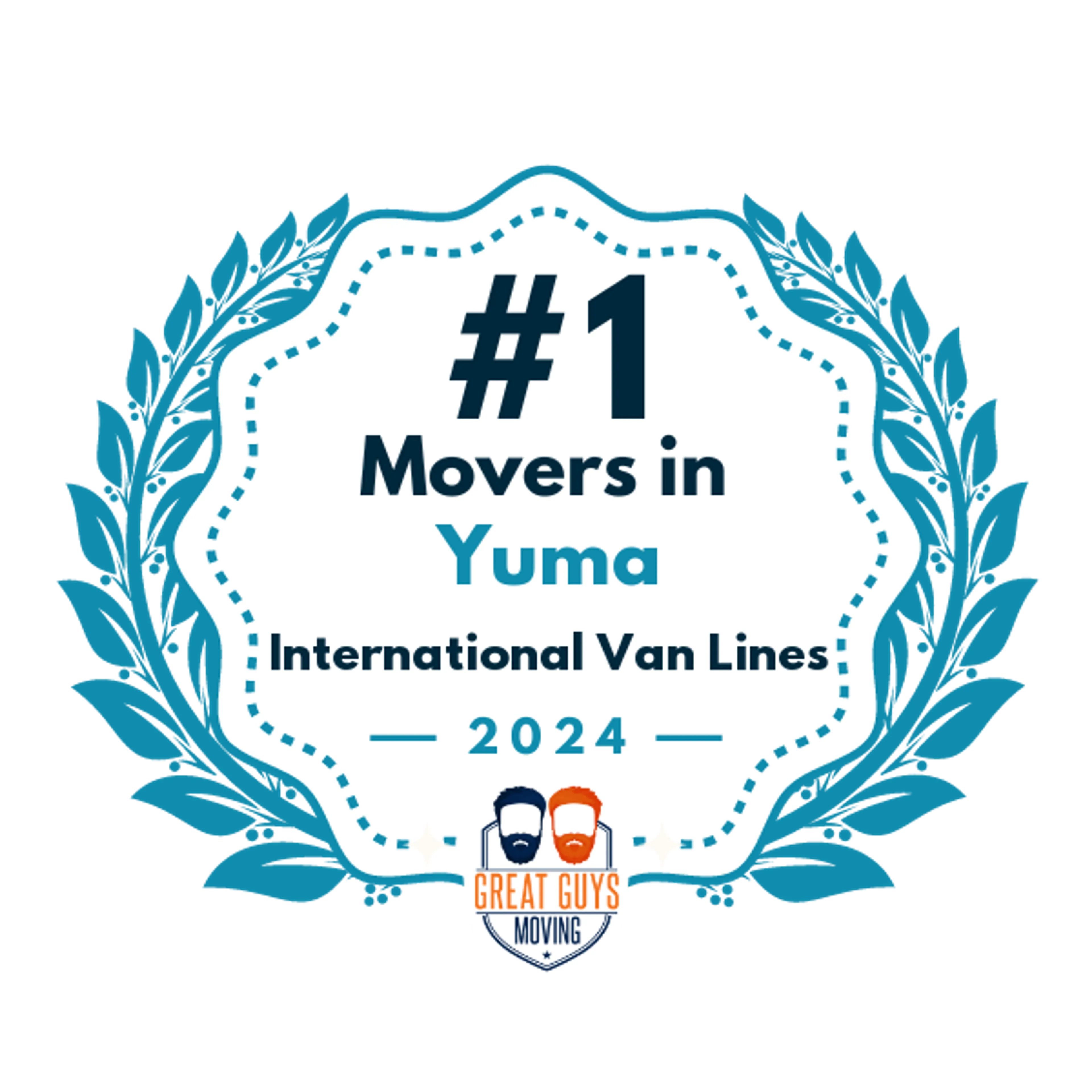 #1 Ranked Movers in Yuma, AZ 2024 award