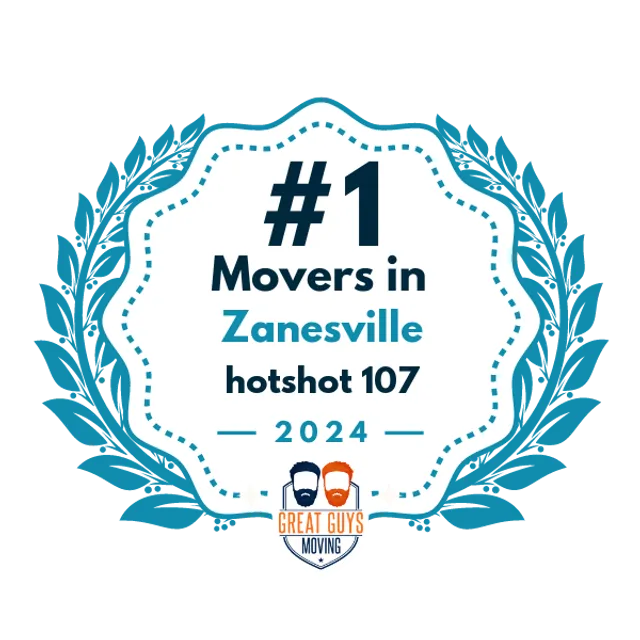 #1 Ranked Movers in Zanesville, OH 2024 award