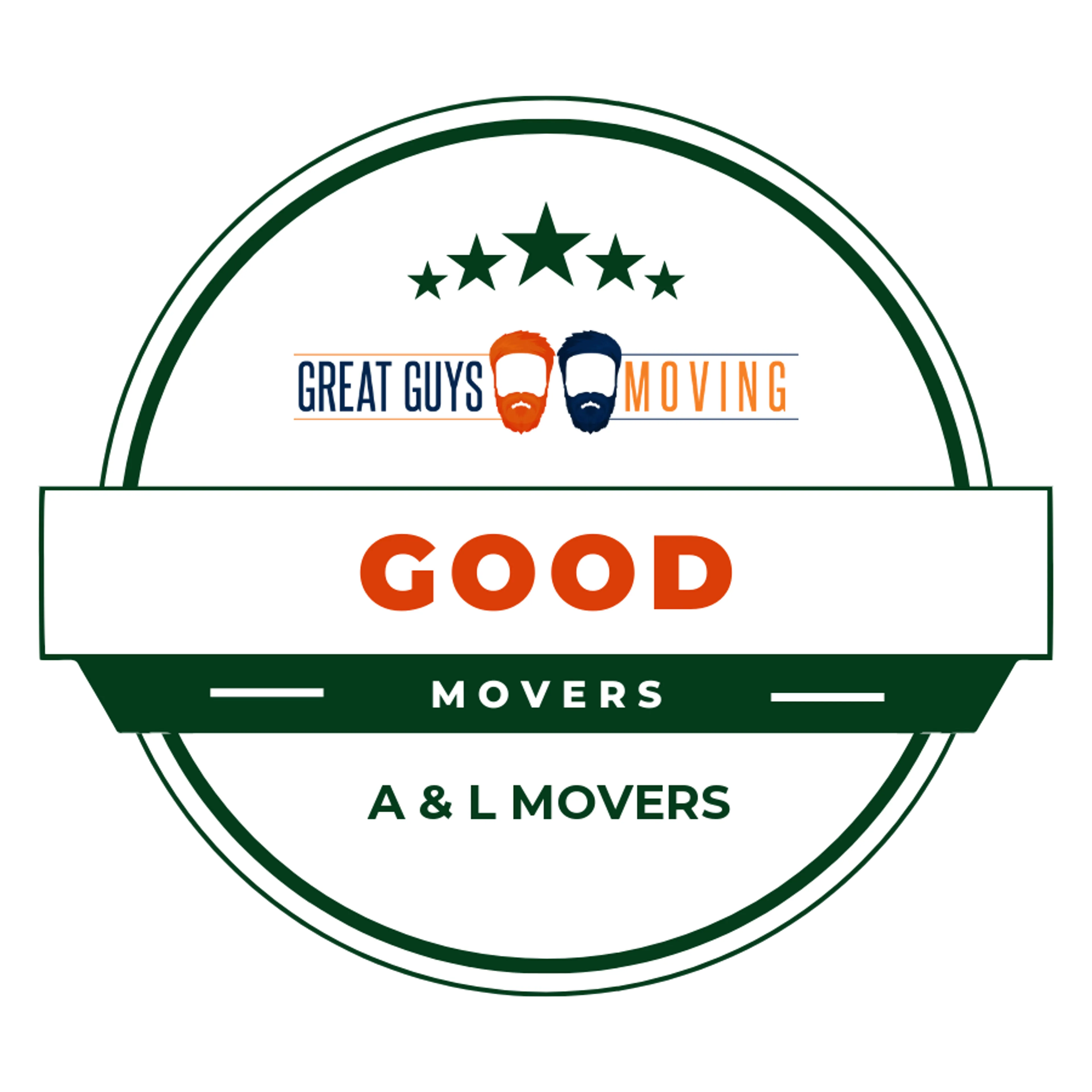 A & L Movers Rating Image 2025 award