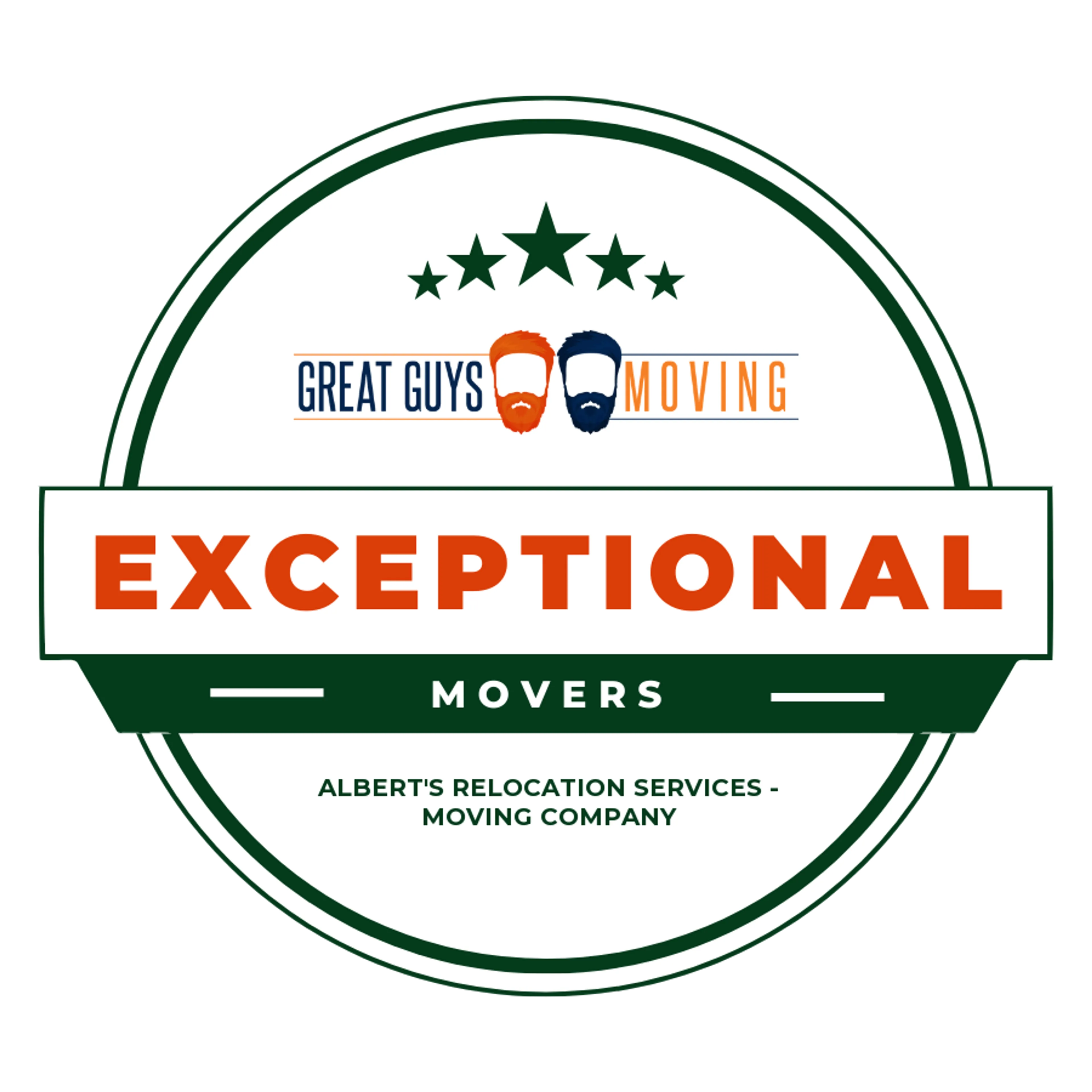 Albert's Relocation Services - Moving Company Hollywood Rating Image 2025 award