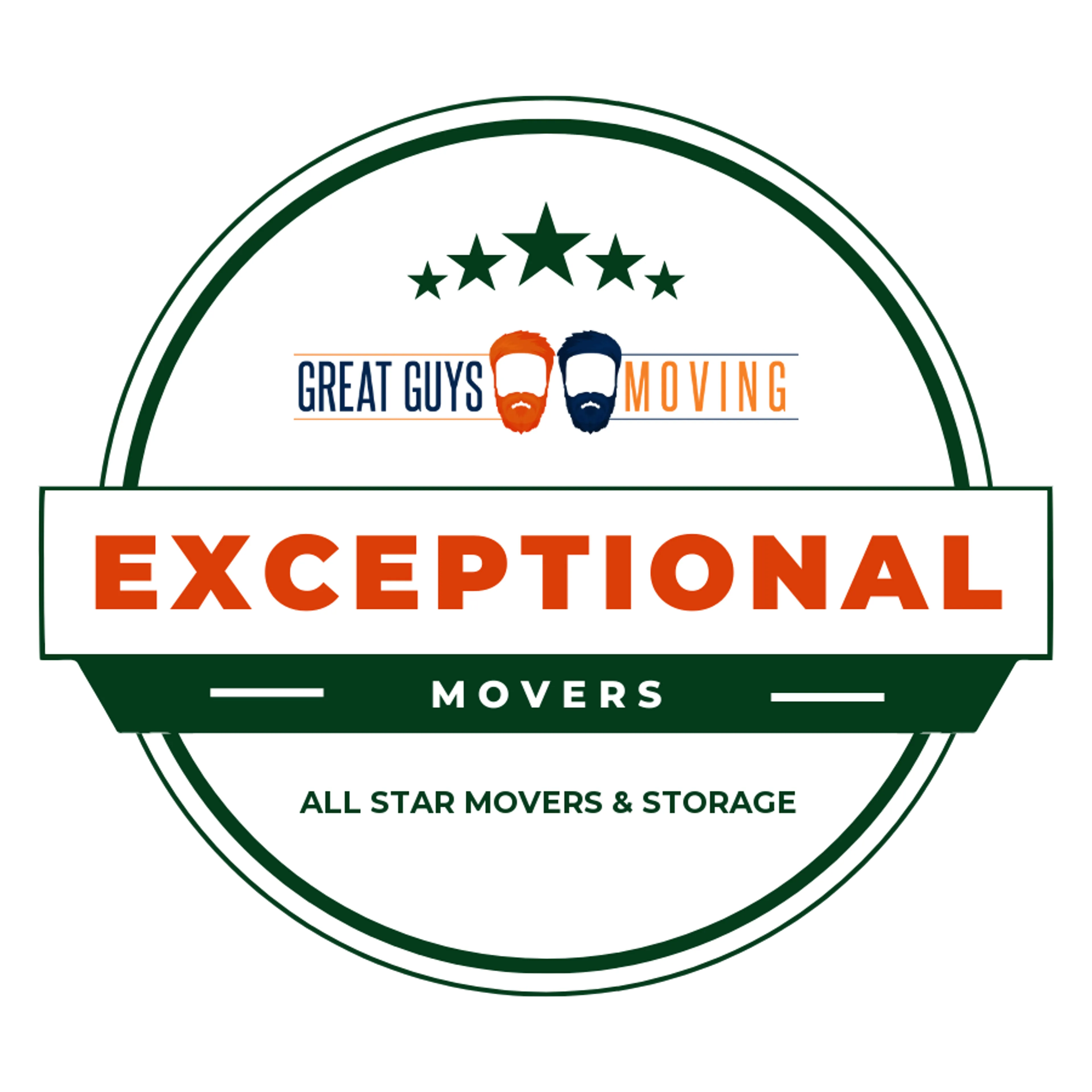 All Star Movers & Storage Rating Image 2025 award