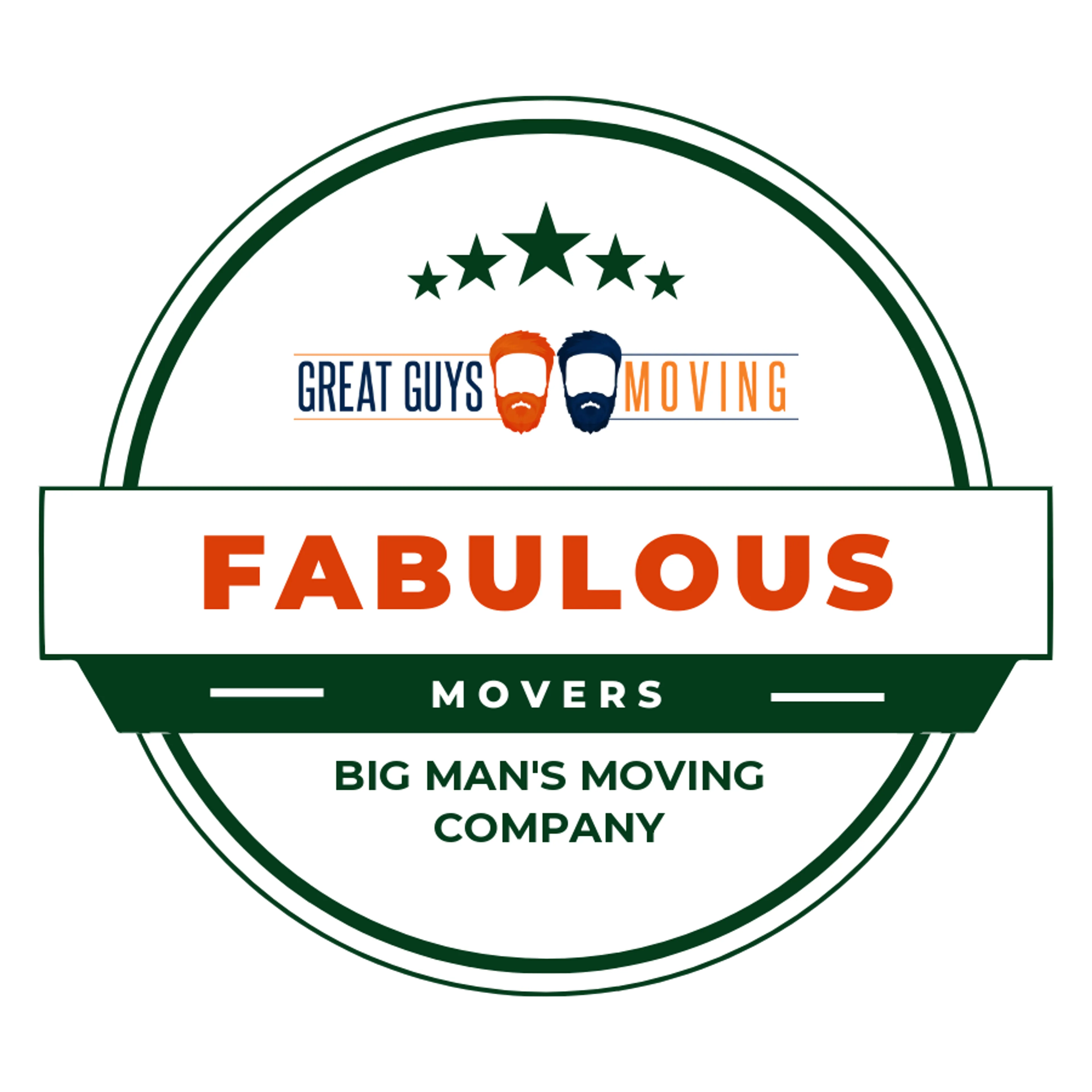 Big Man's Moving Company Rating Image 2026 award