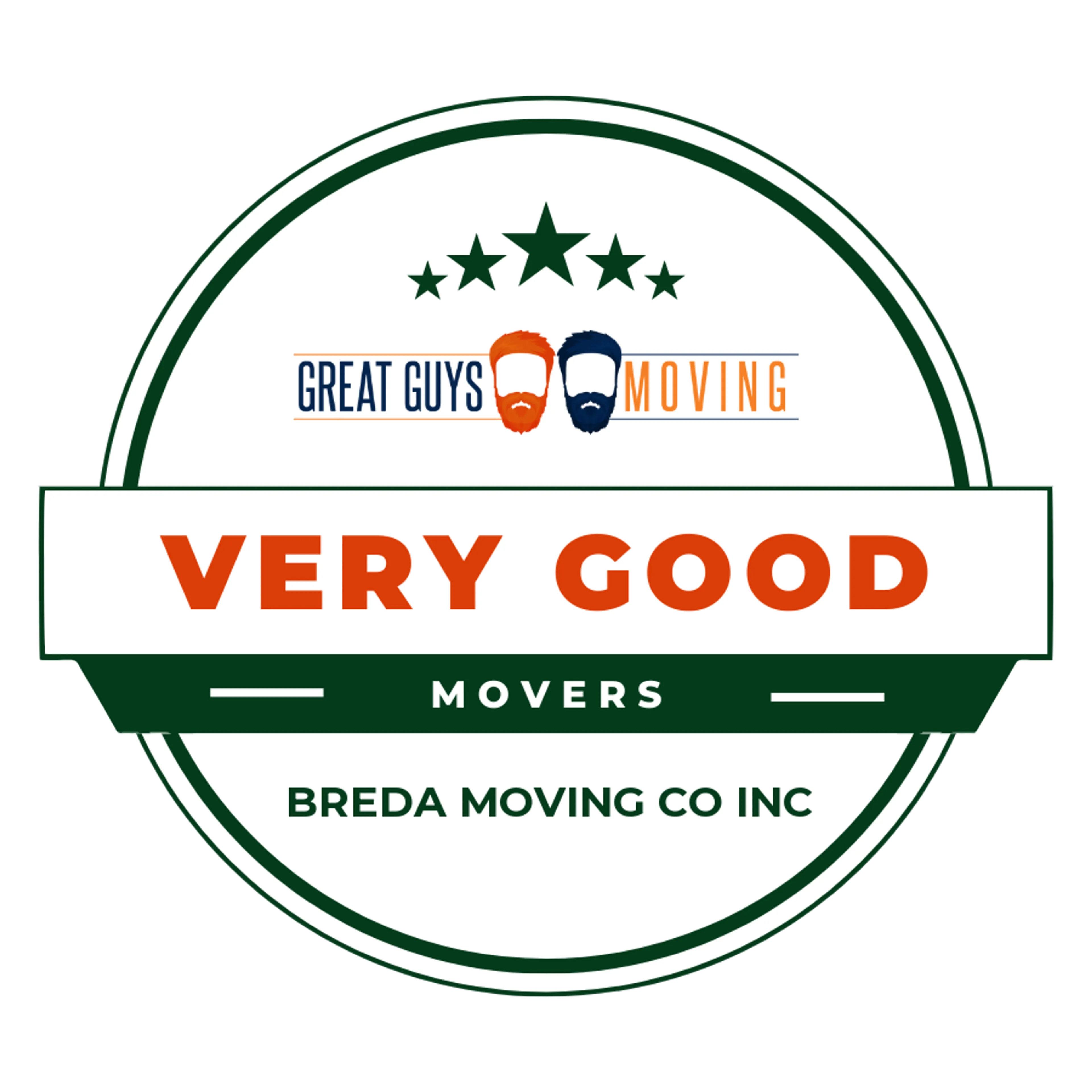 Breda Moving Co Inc Rating Image 2025 award