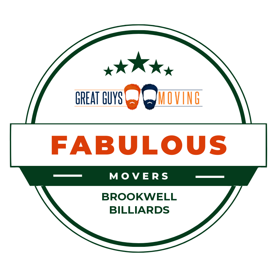 Brookwell Billiards — Fabulous Movers badge from Great Guys Moving
