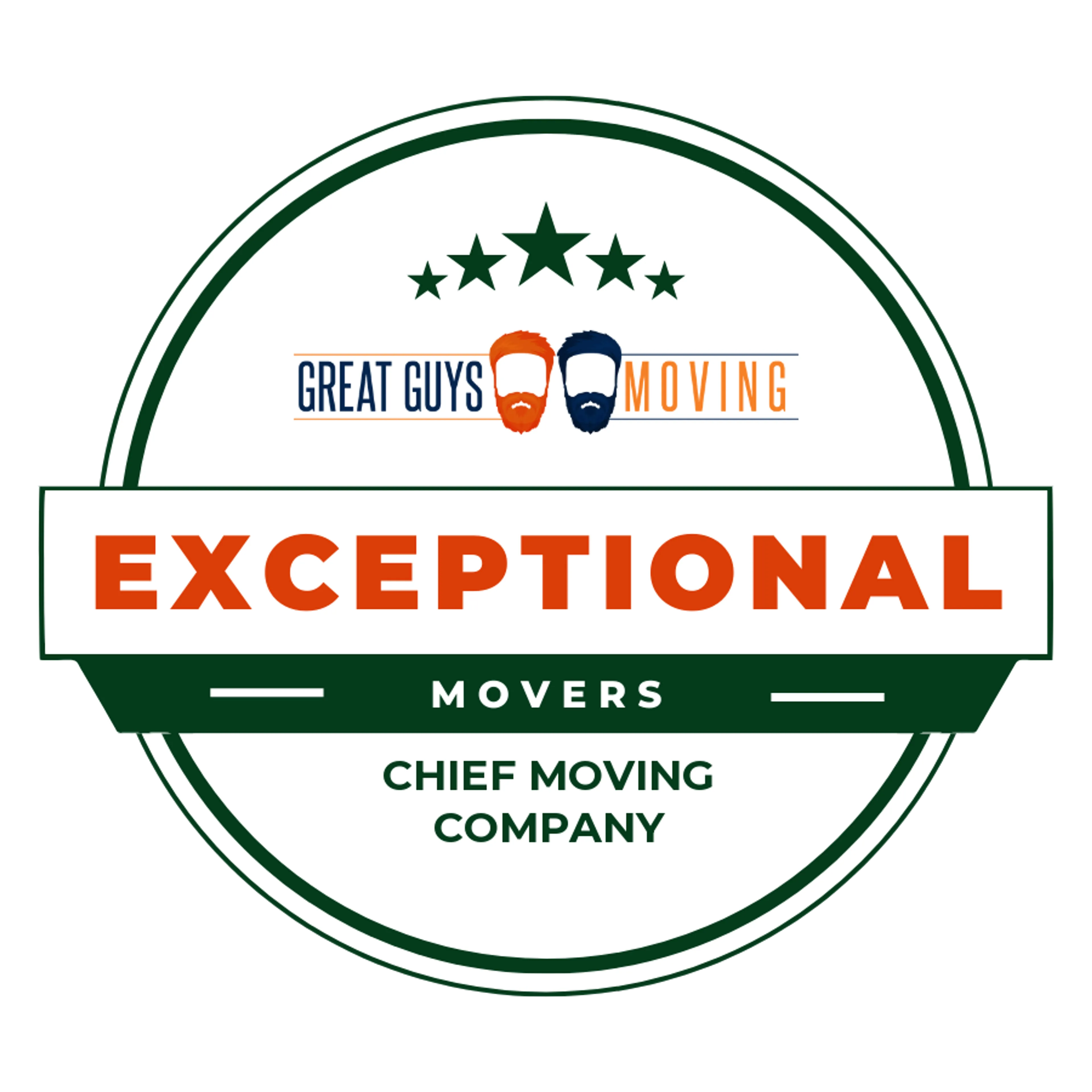 Chief Moving Company Rating Image 2025 award