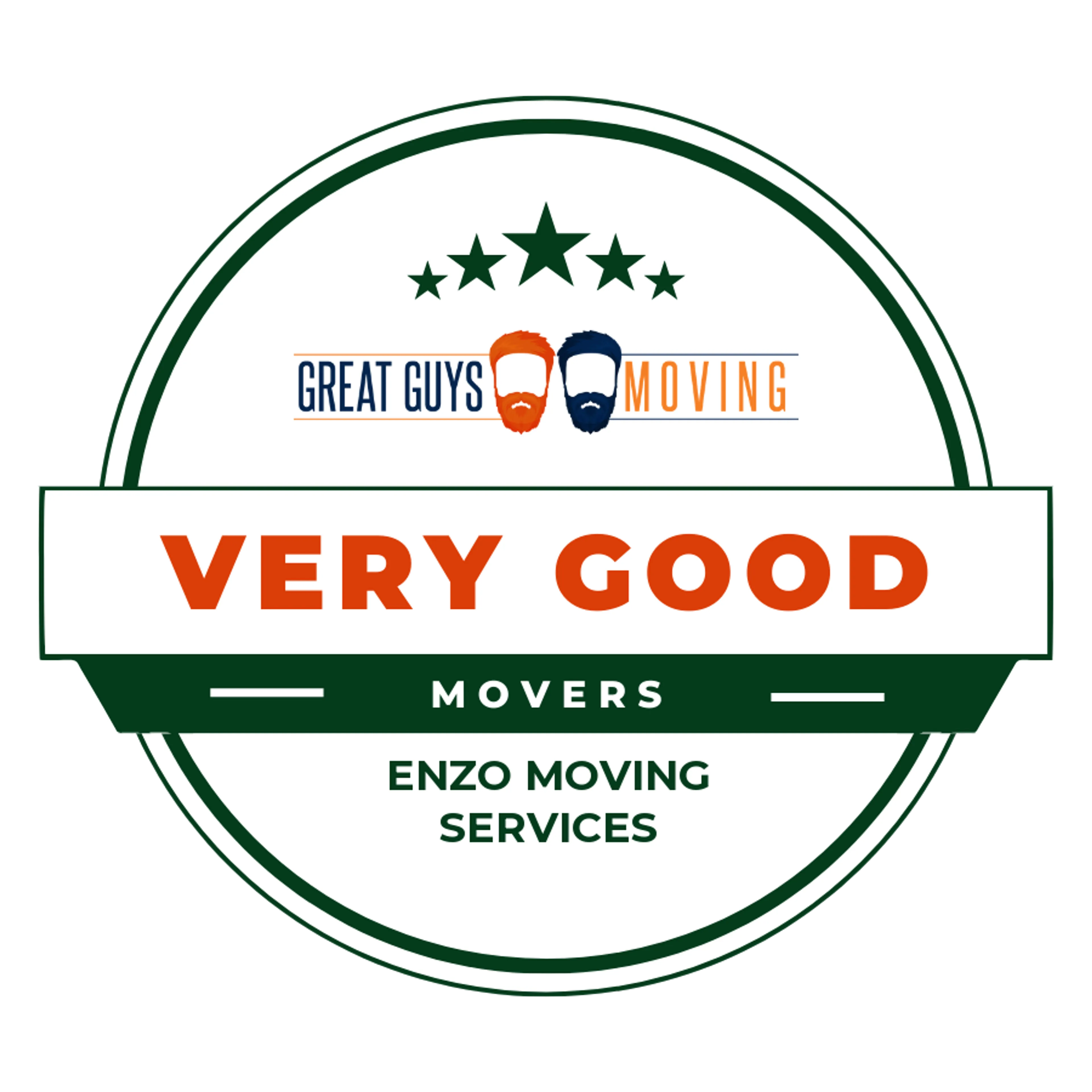 Enzo Moving Services Rating Image 2025 award