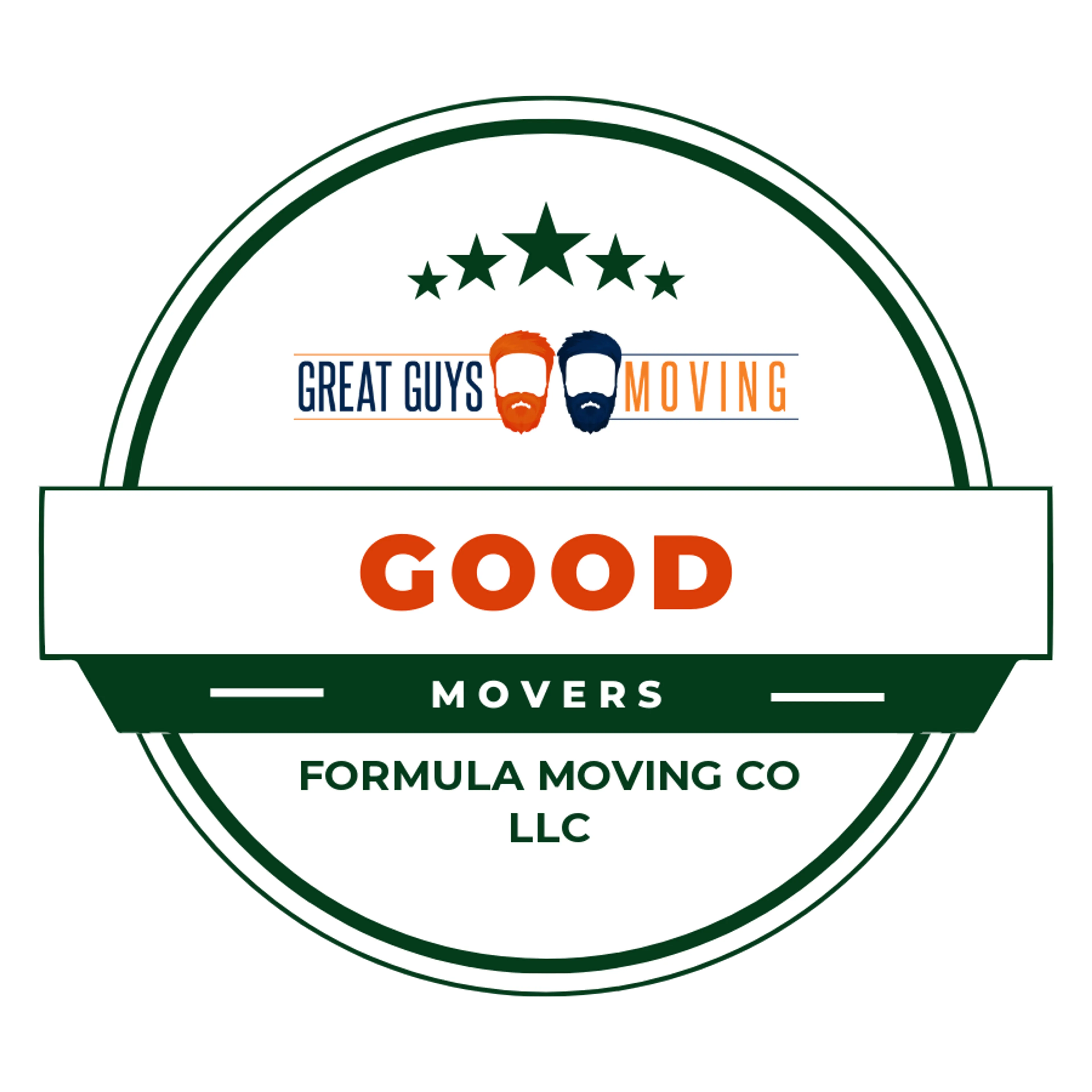 Formula Moving CO LLC Rating Image 2025 award