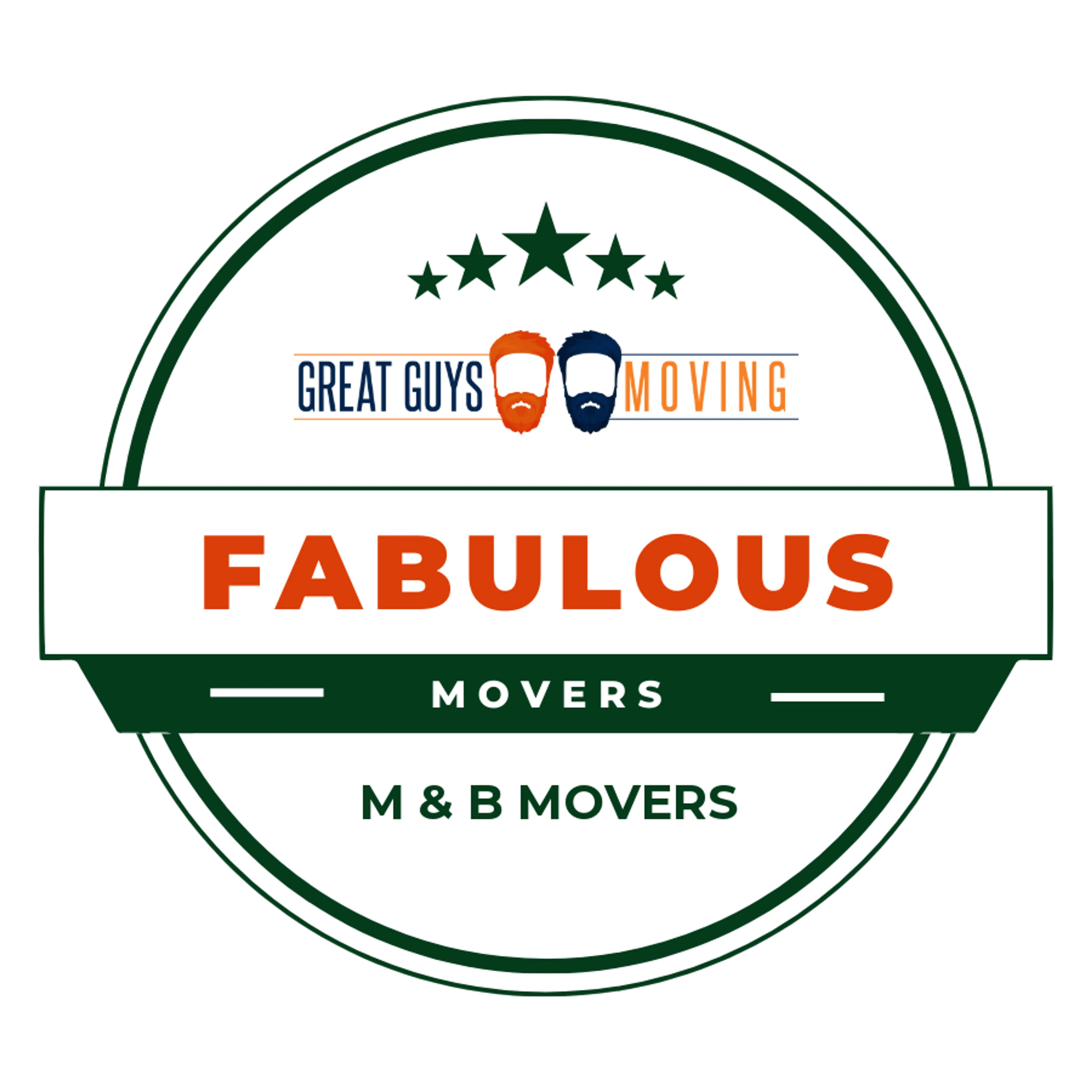 M & B Movers Rating Image 2026 award