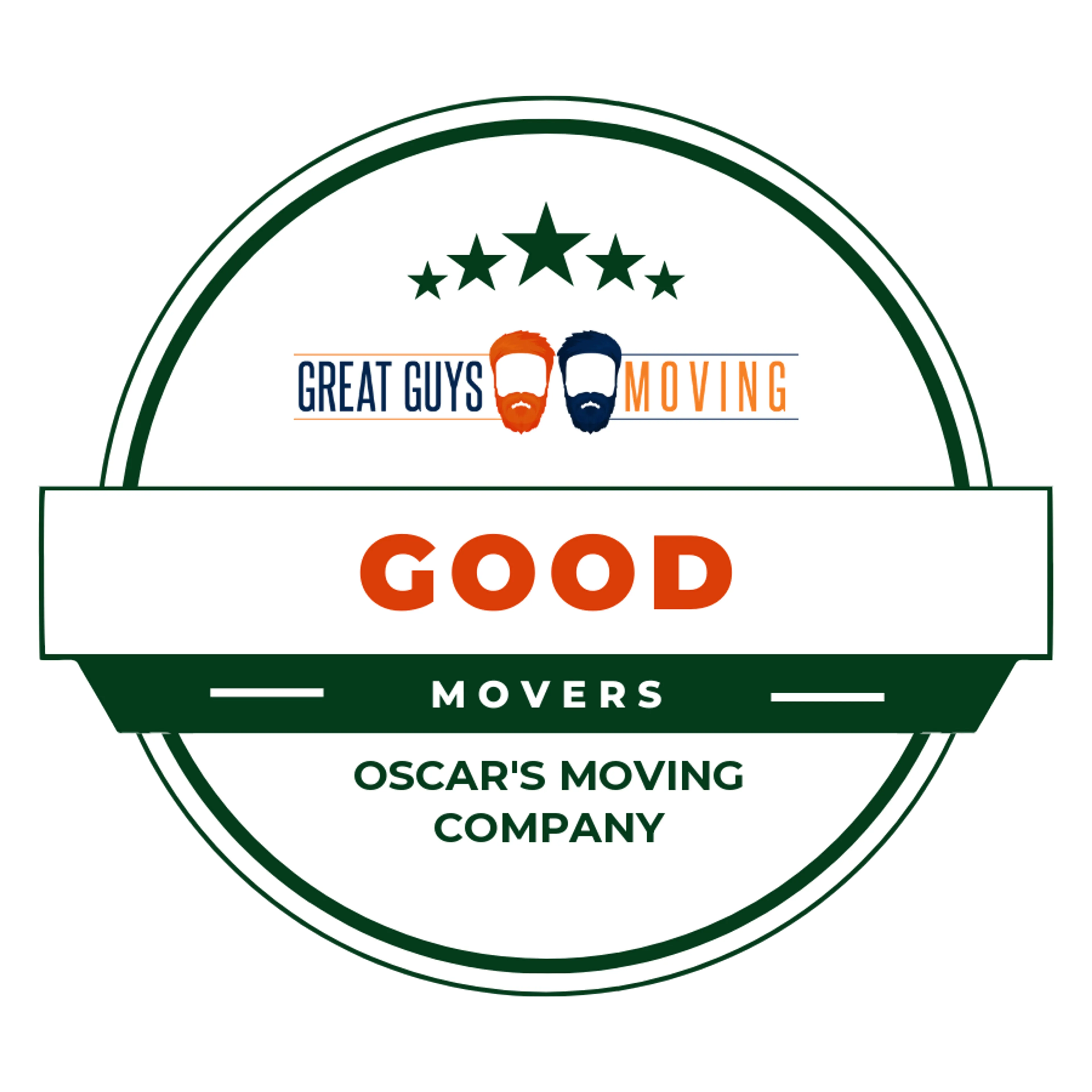 Oscar's Moving Company Rating Image 2025 award